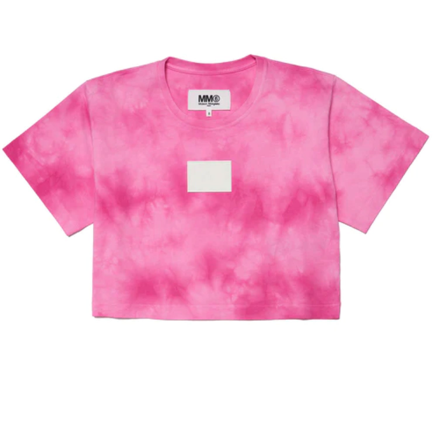 T-SHIRT CROPPED OVERSIZE ROSA E FUCSIA TIE DYE - annameglio.com abbigliamento moda