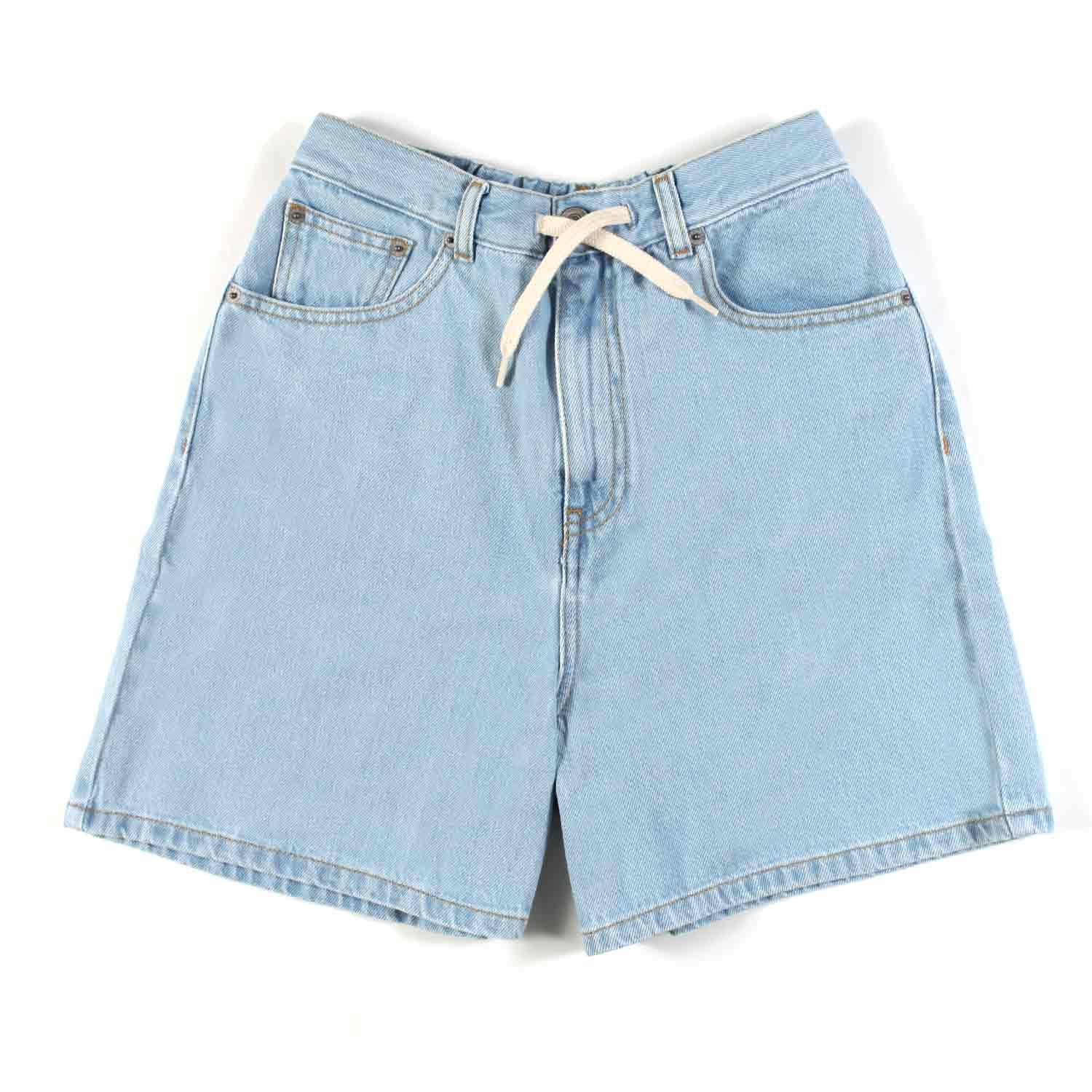 SHORTS IN DENIM CELESTE BAMBINA E TEENAGER - annameglio.com abbigliamento moda