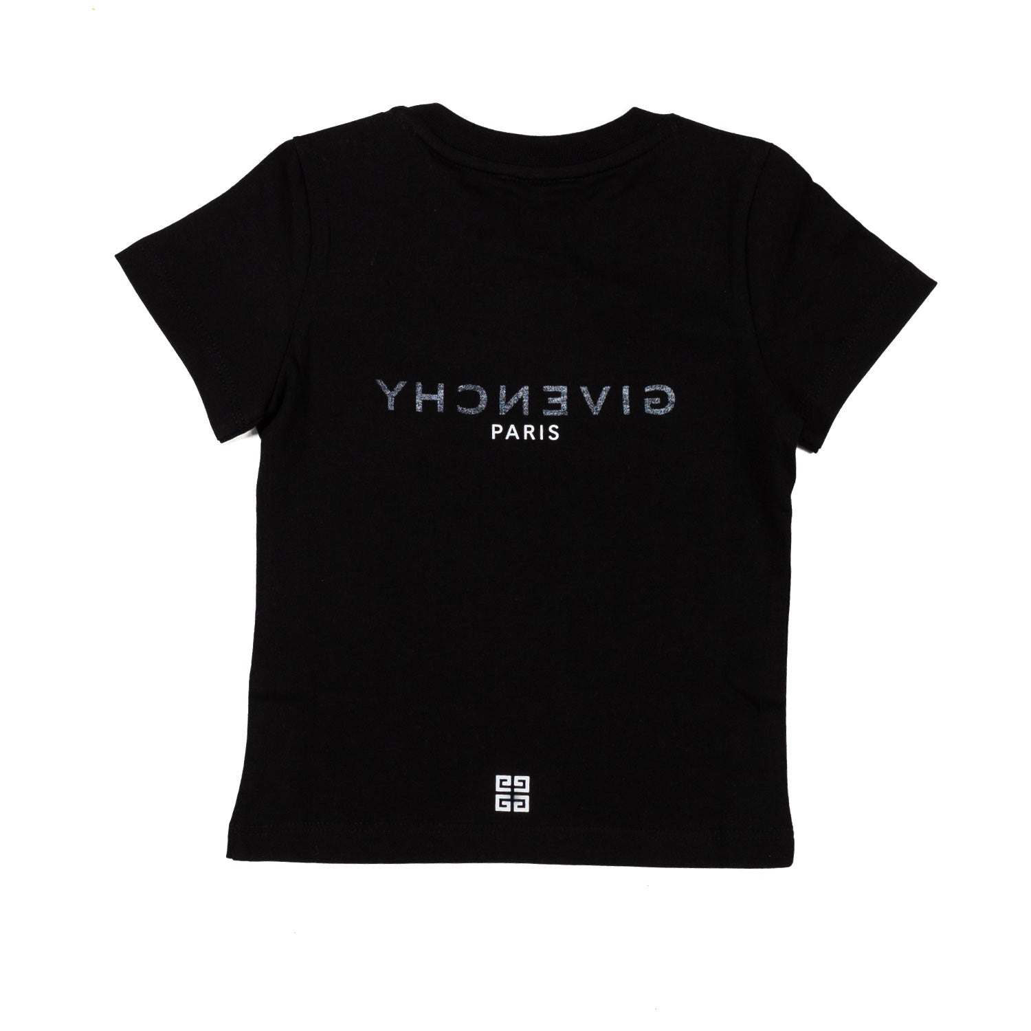 T-shirt nera icon logo specchiato baby - annameglio.com abbigliamento moda