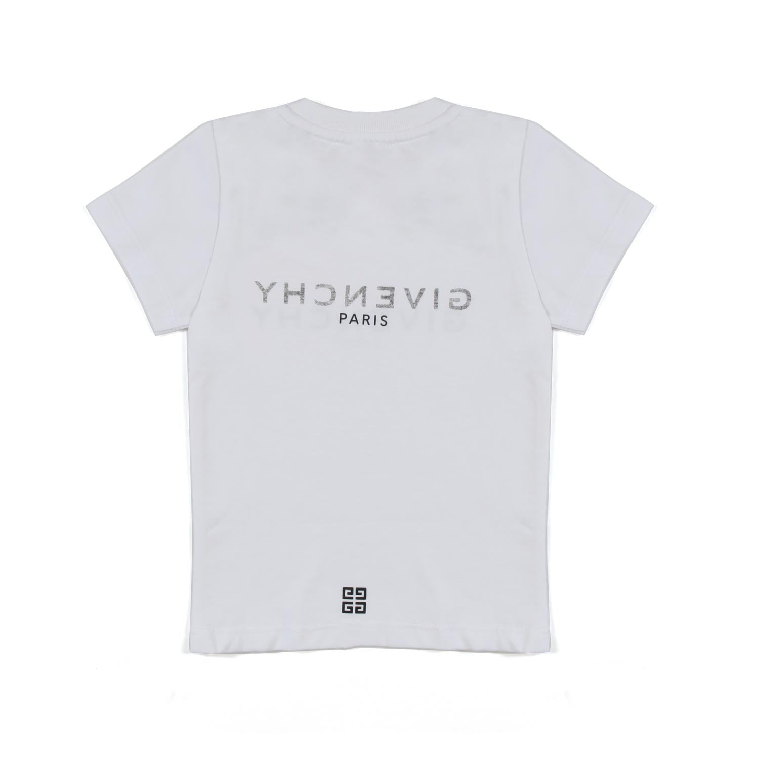 T-SHIRT BIANCA CON LOGHI NERI BABY UNISEX - annameglio.com abbigliamento moda