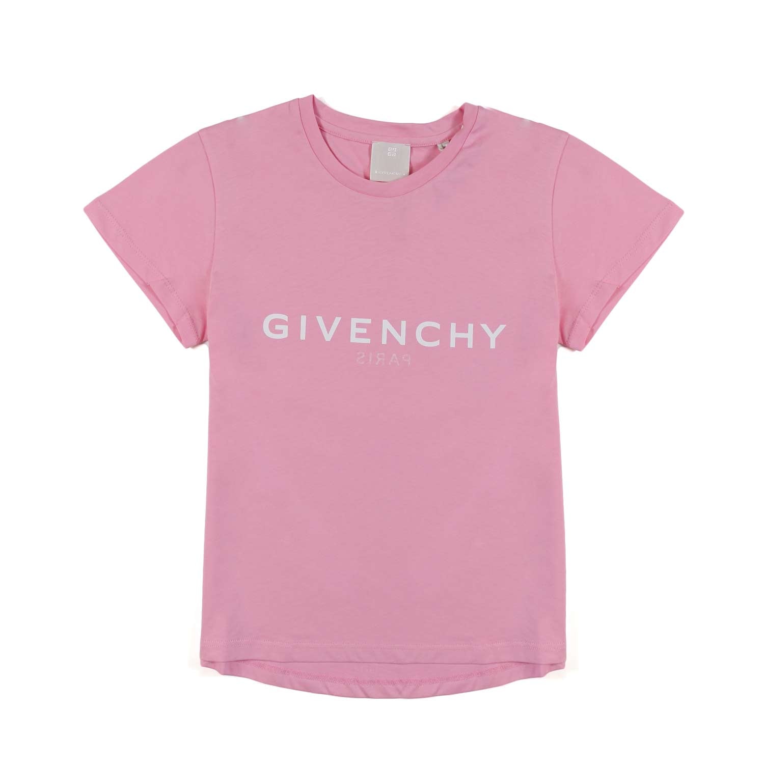 T-SHIRT ROSA CON LOGHI BIANCHI BAMBINA E TEEN - annameglio.com abbigliamento moda