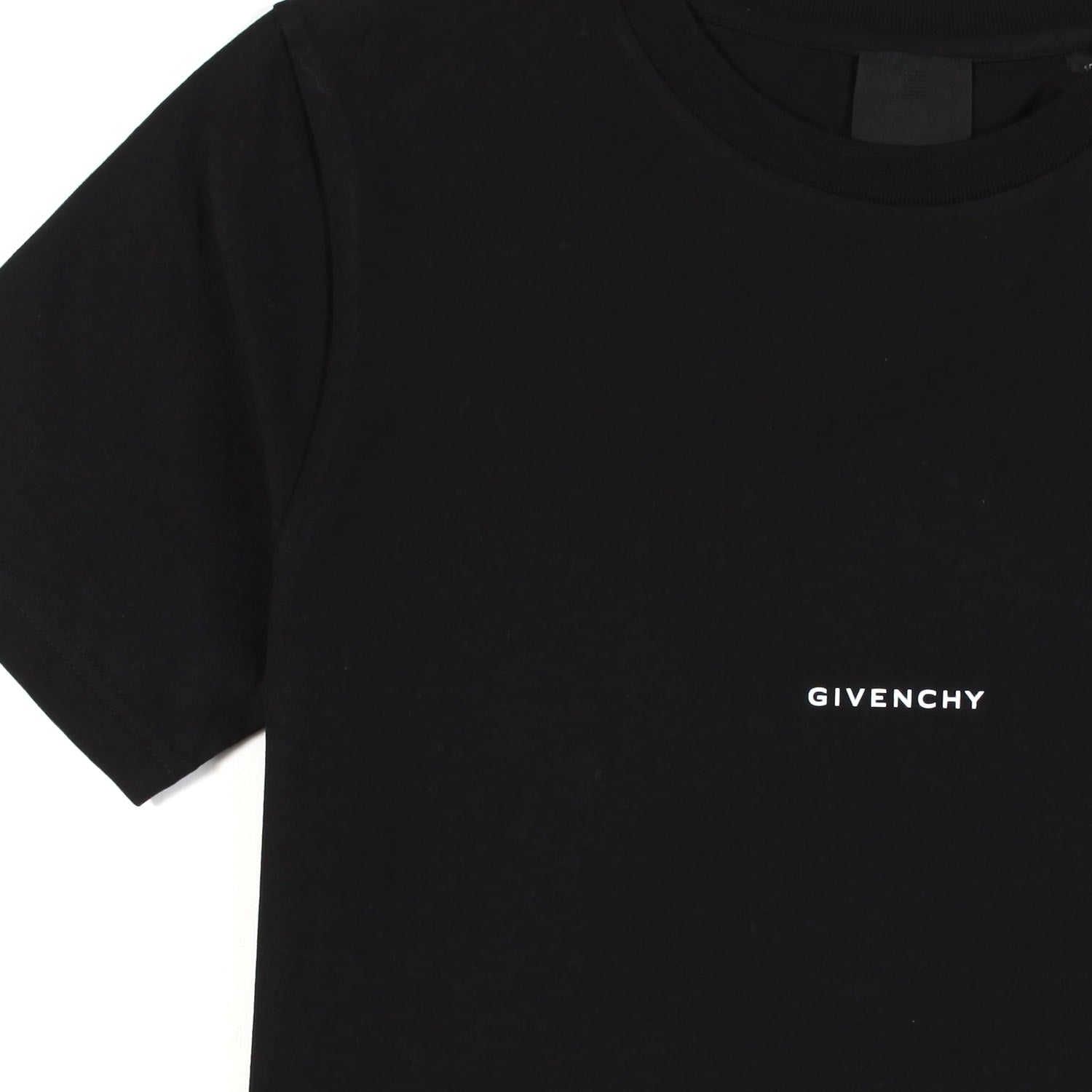 T-SHIRT NERA CON MINI LOGHI BIANCHI BAMBINA E TEEN - annameglio.com abbigliamento moda