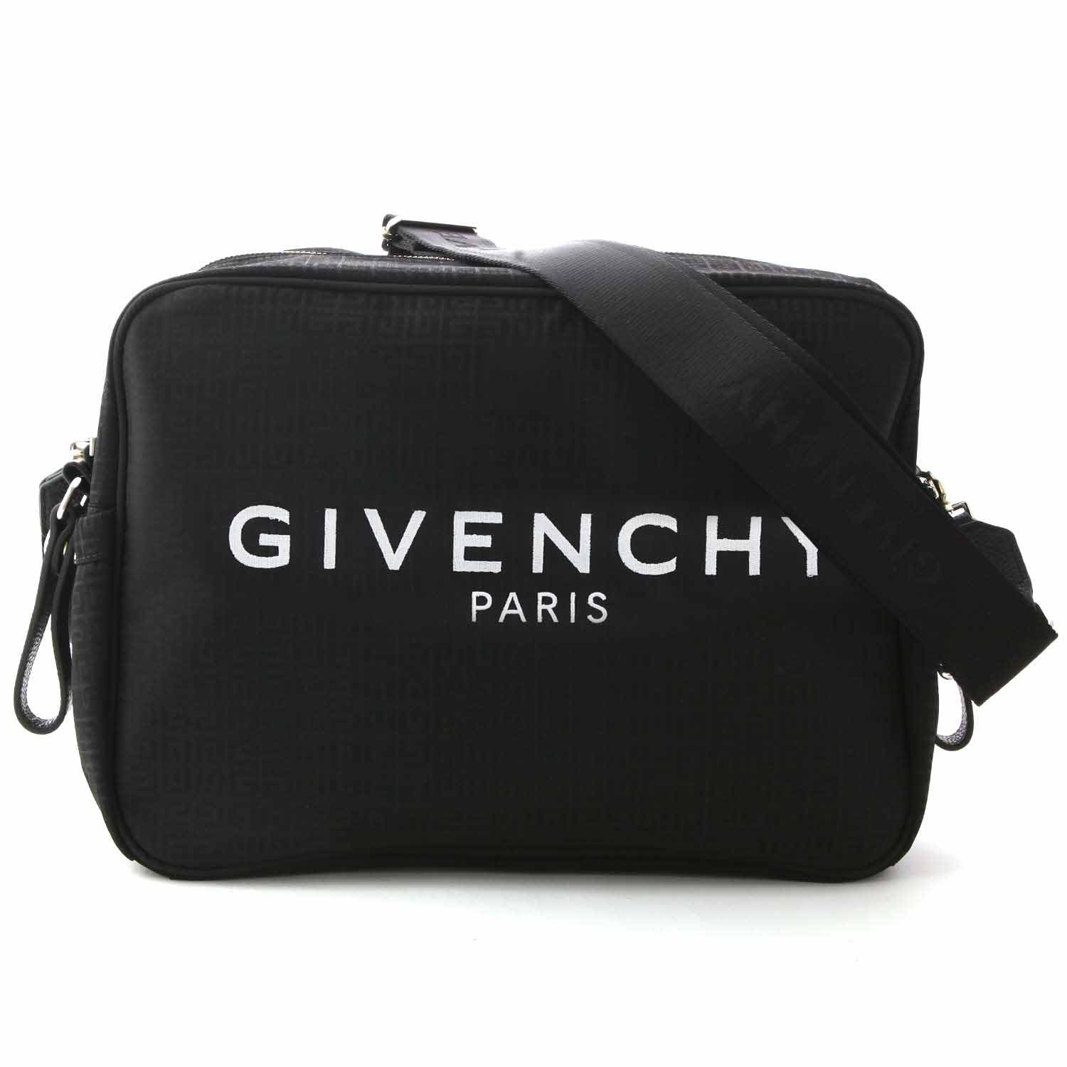 BORSA FASCIATOIO TRACOLLA NERA CON LOGO BIANCO - annameglio.com abbigliamento moda