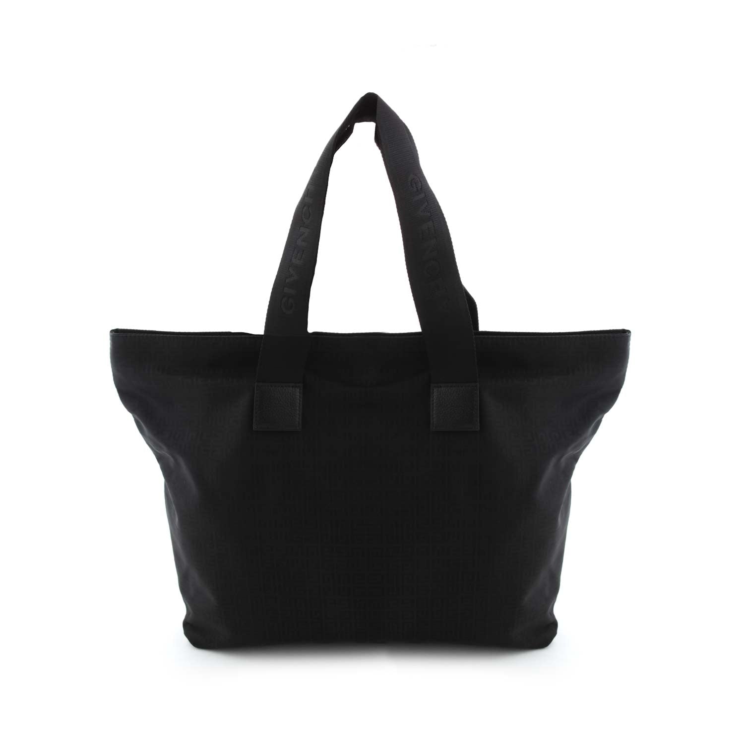 BORSA FASCIATOIO TOTE NERA CON LOGO BIANCO - annameglio.com abbigliamento moda