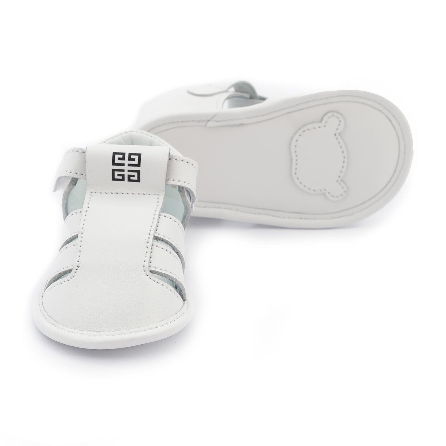 MINI SANDALETTO BIANCO IN PELLE BABY UNISEX - annameglio.com abbigliamento moda