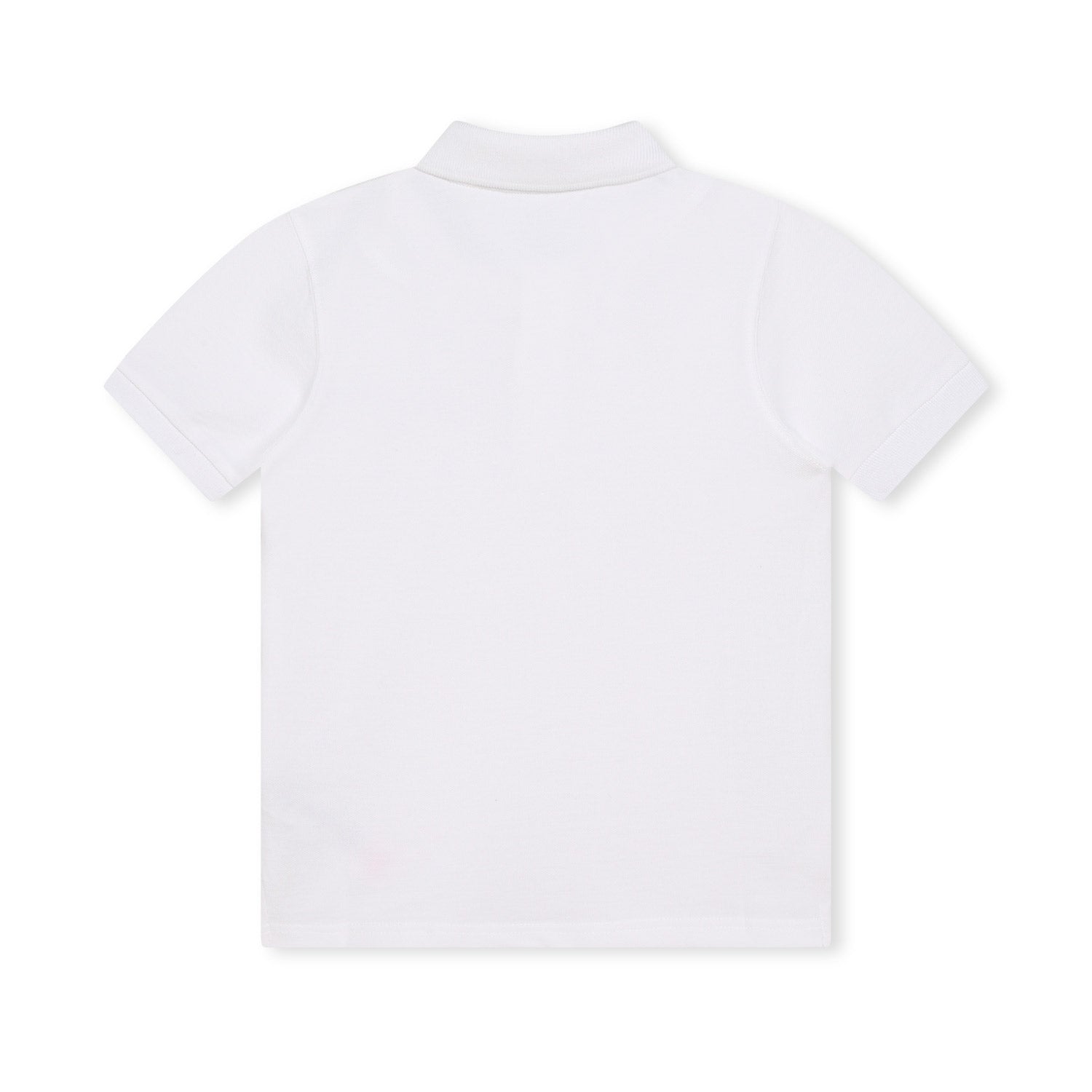 POLO BIANCA CON LOGO BLU SCURO BIMBO E NEONATO - annameglio.com abbigliamento moda