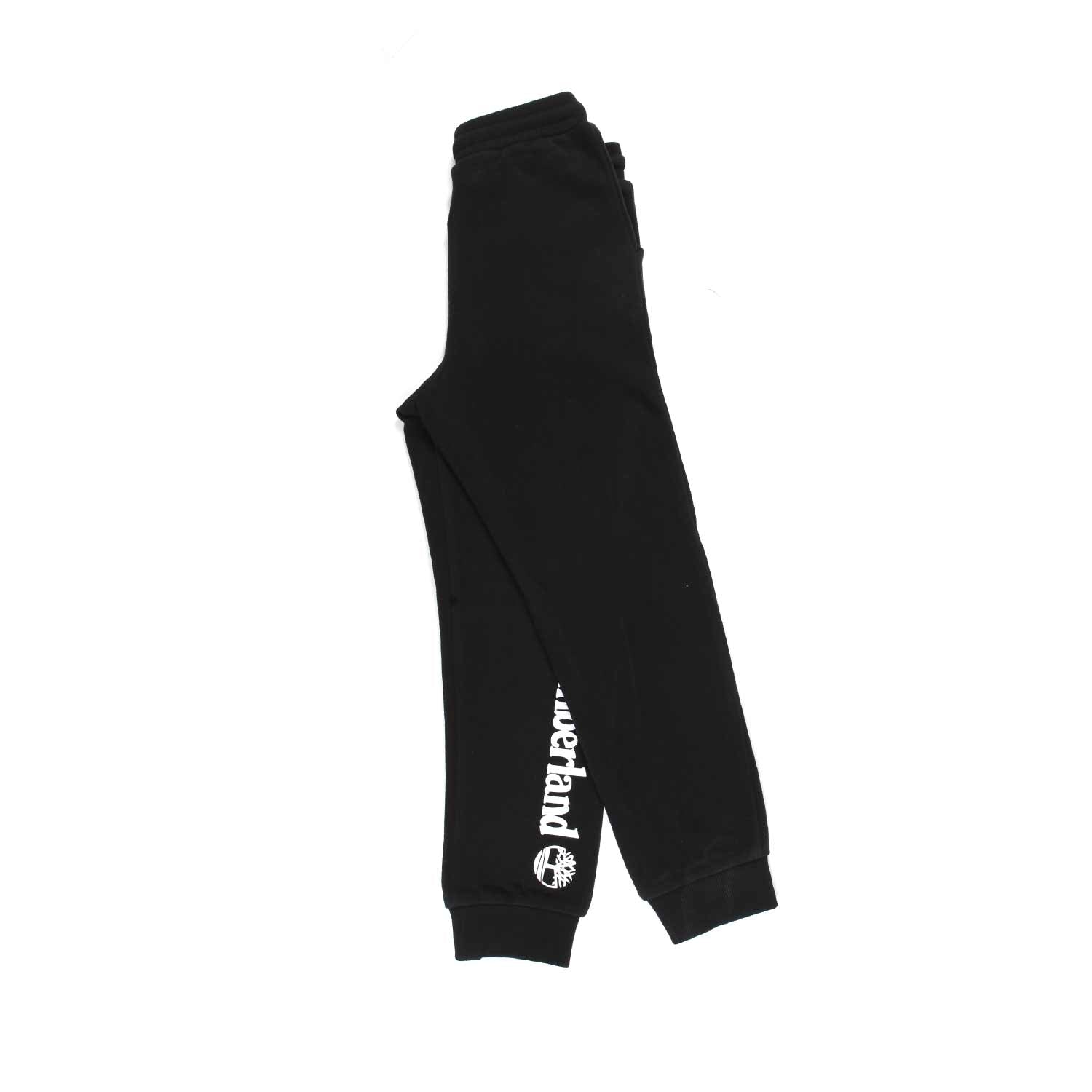 PANTALONE FELPA NERO CON LOGO BIANCO - annameglio.com abbigliamento moda