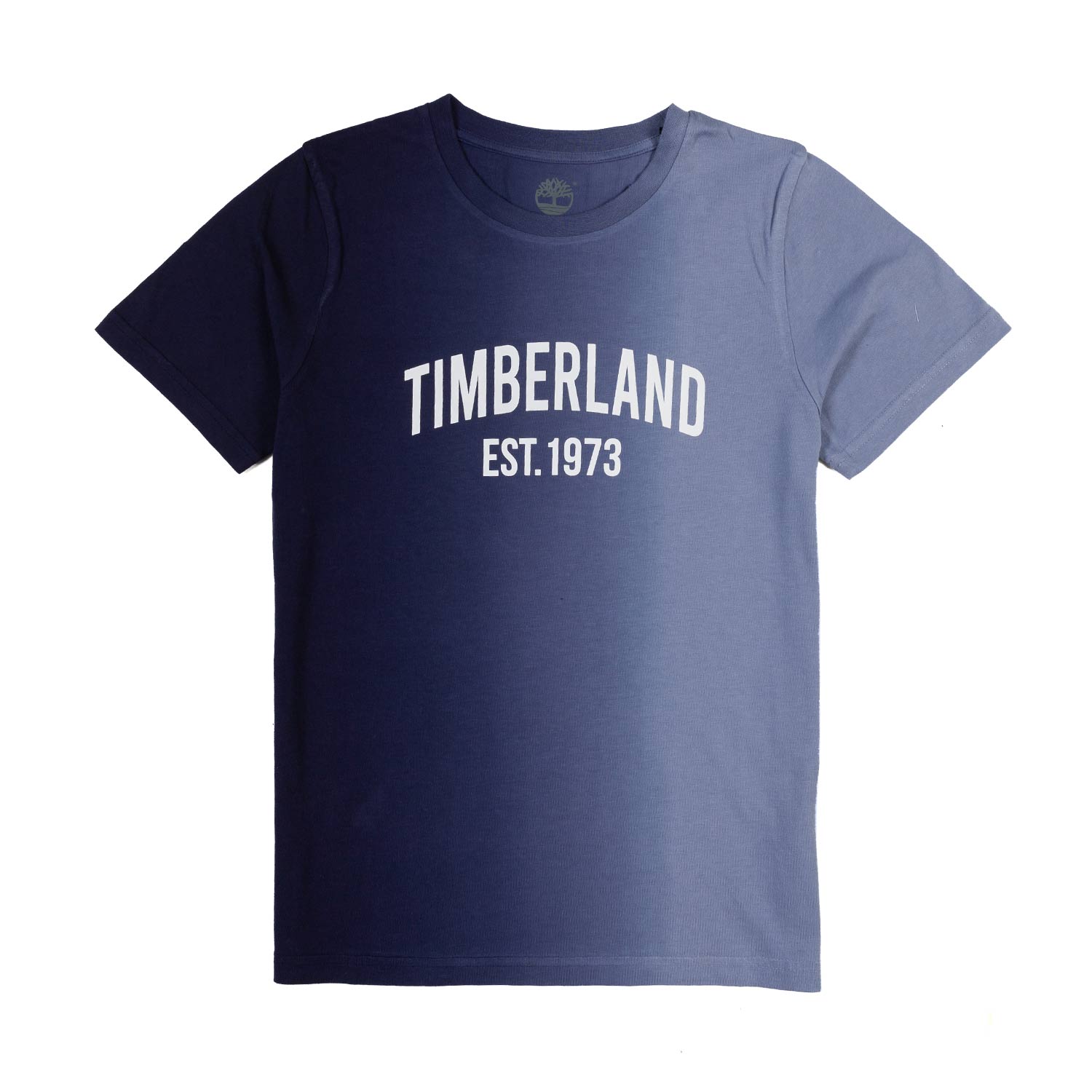 T-shirt Blu sfumato con logo - annameglio.com abbigliamento moda