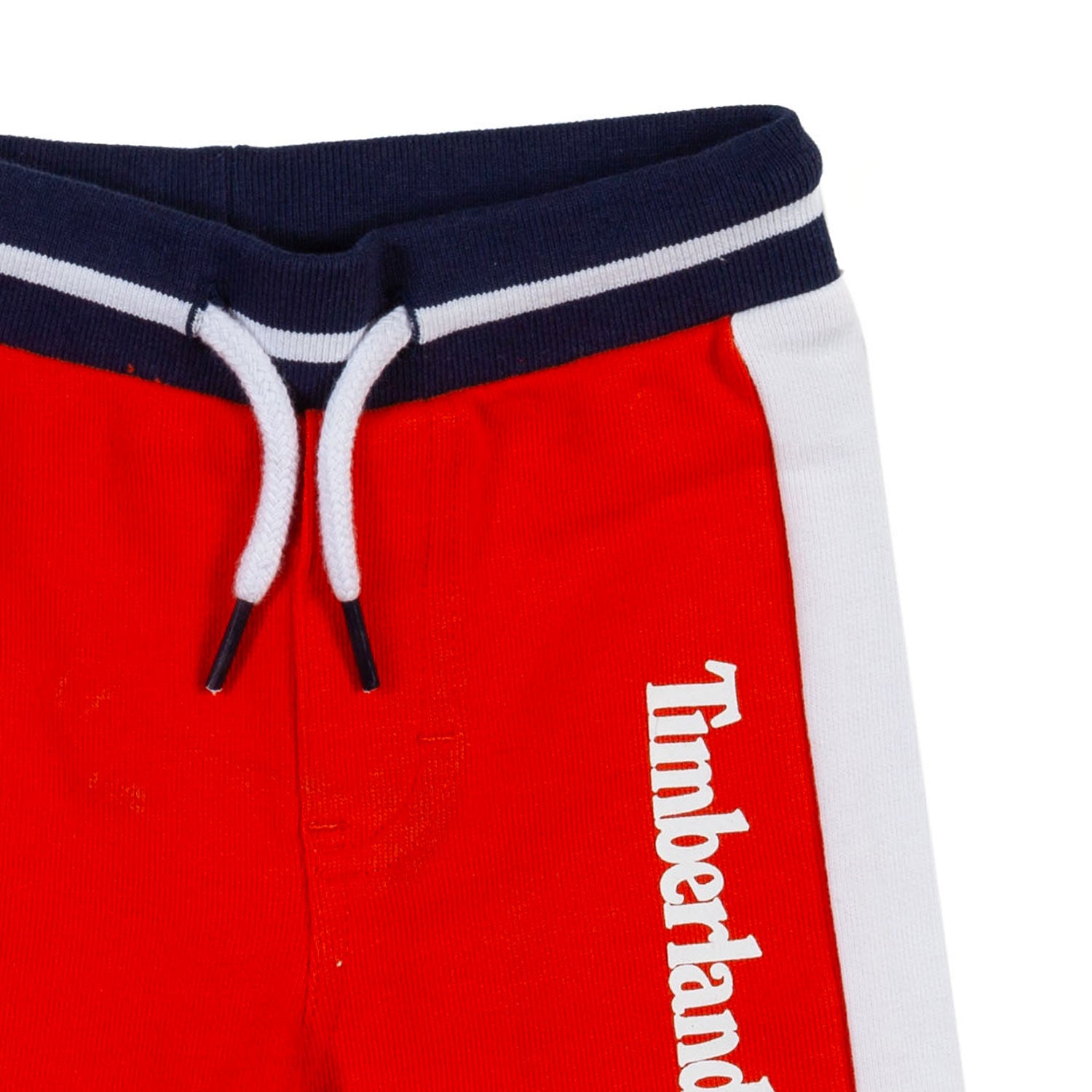 SHORTS FELPA ROSSO CON FASCE BLU E BIANCHE BIMBO - annameglio.com abbigliamento moda