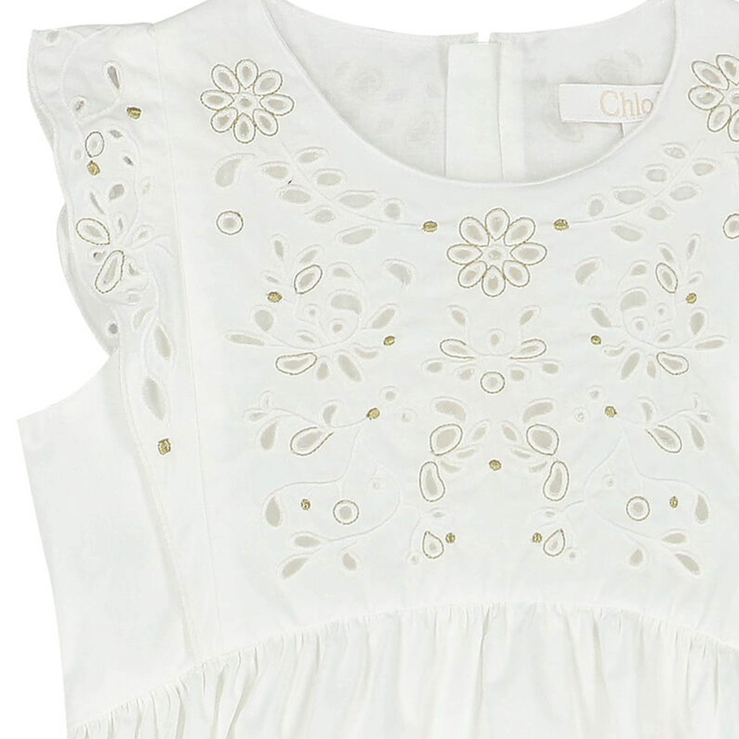 ABITO BIANCO CON RICAMI SANGALLO BAMBINA E TEEN - annameglio.com abbigliamento moda