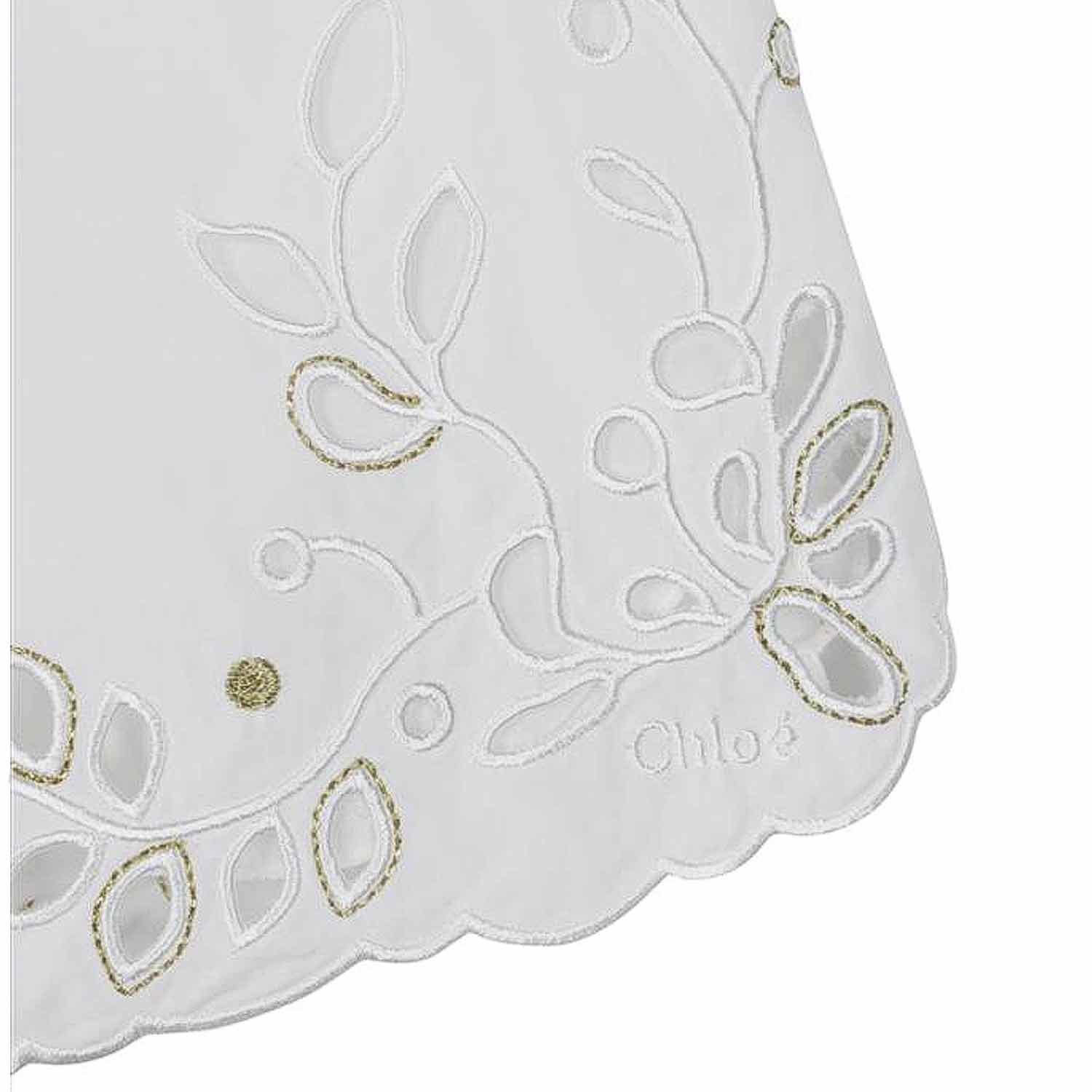 SHORTS SANGALLO BIANCO E ORO BAMBINA E TEENAGER - annameglio.com abbigliamento moda