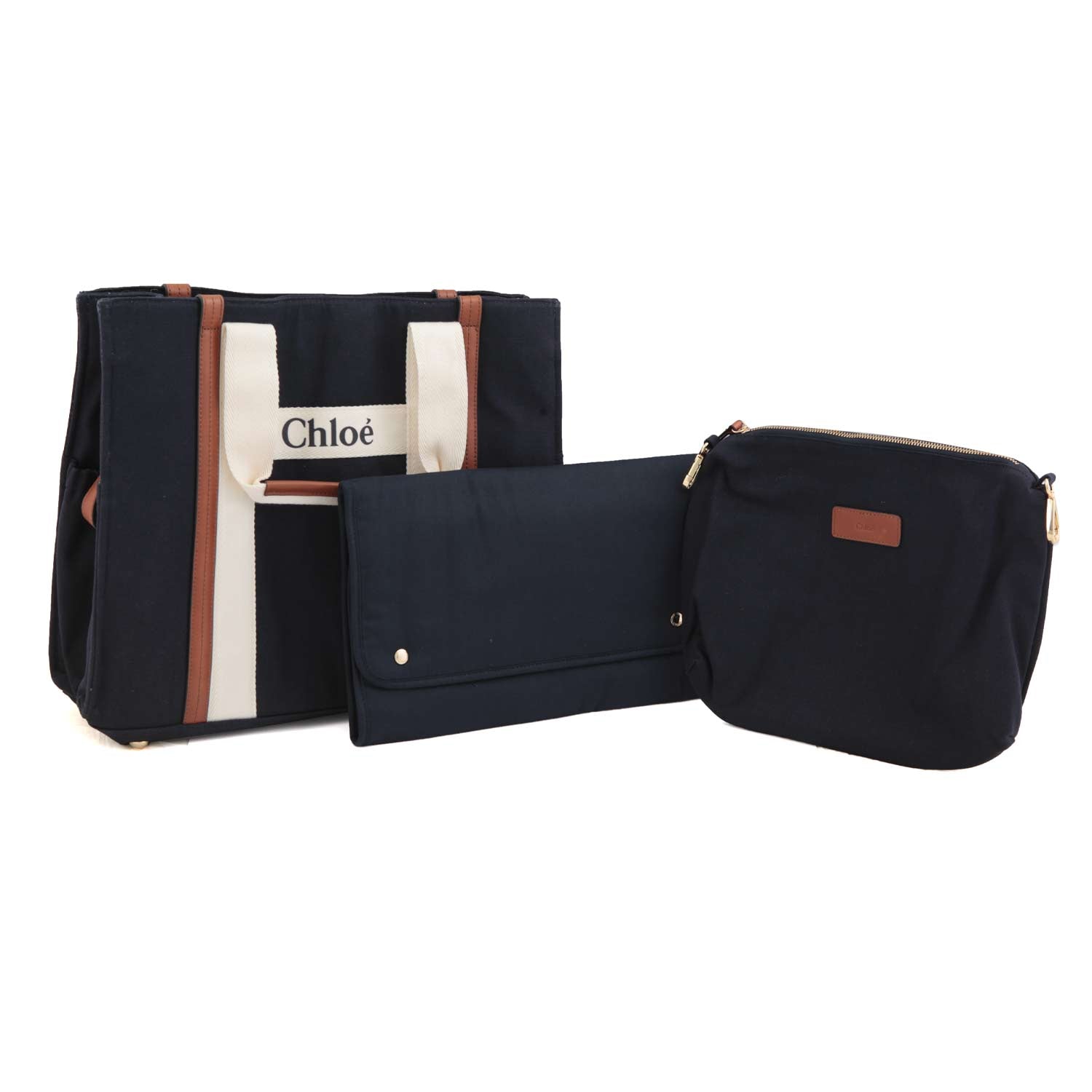 BORSA MAMMA BLU NAVY, MARRONE E PANNA - annameglio.com abbigliamento moda