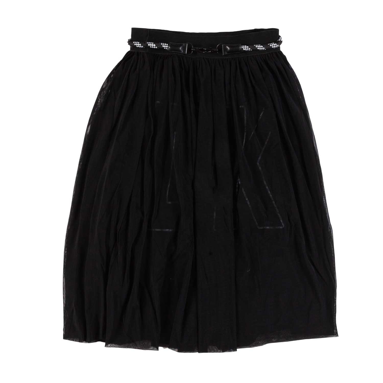 GONNA NERA DOPPIO STRATO BAMBINA E TEENAGER - annameglio.com abbigliamento moda