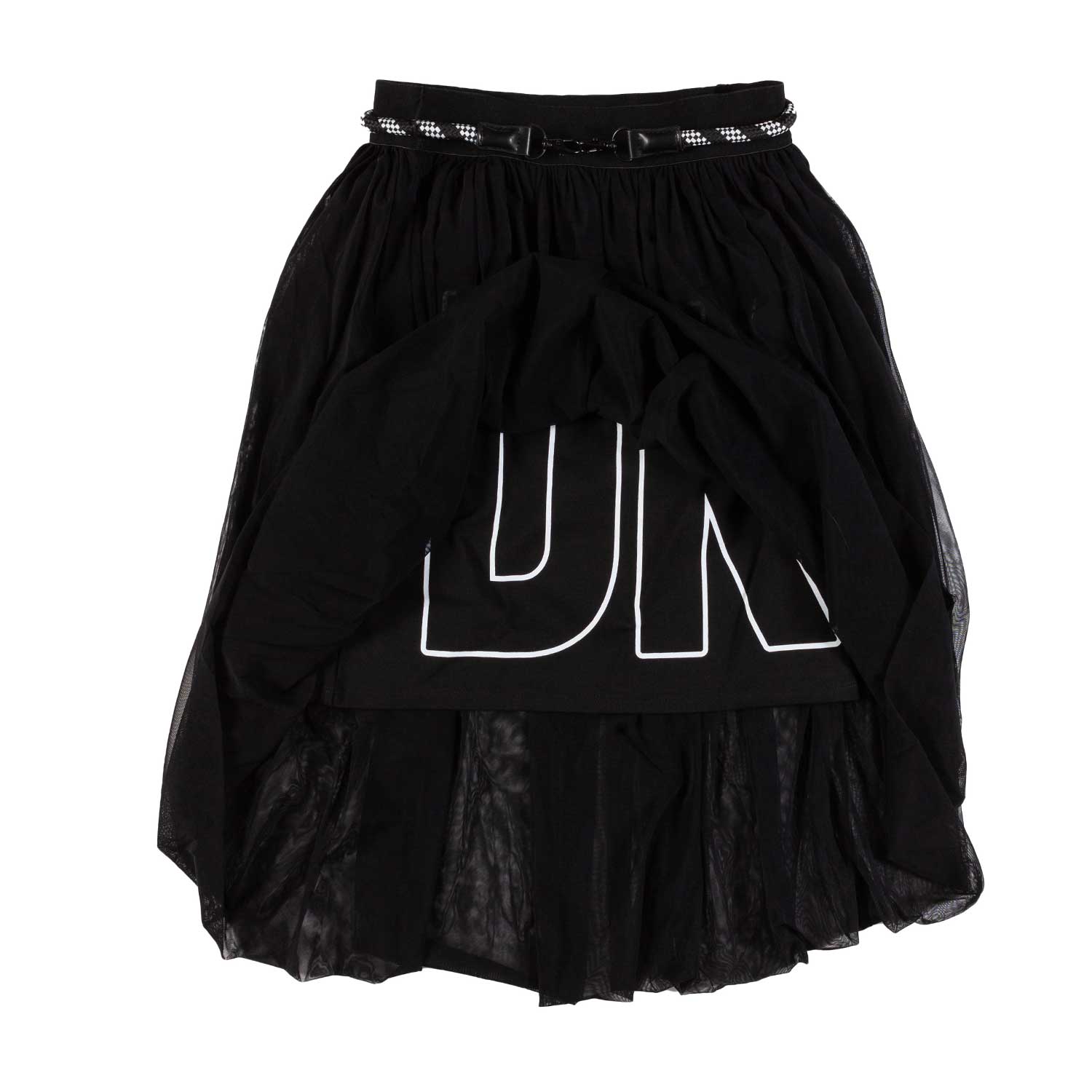 GONNA NERA DOPPIO STRATO BAMBINA E TEENAGER - annameglio.com abbigliamento moda