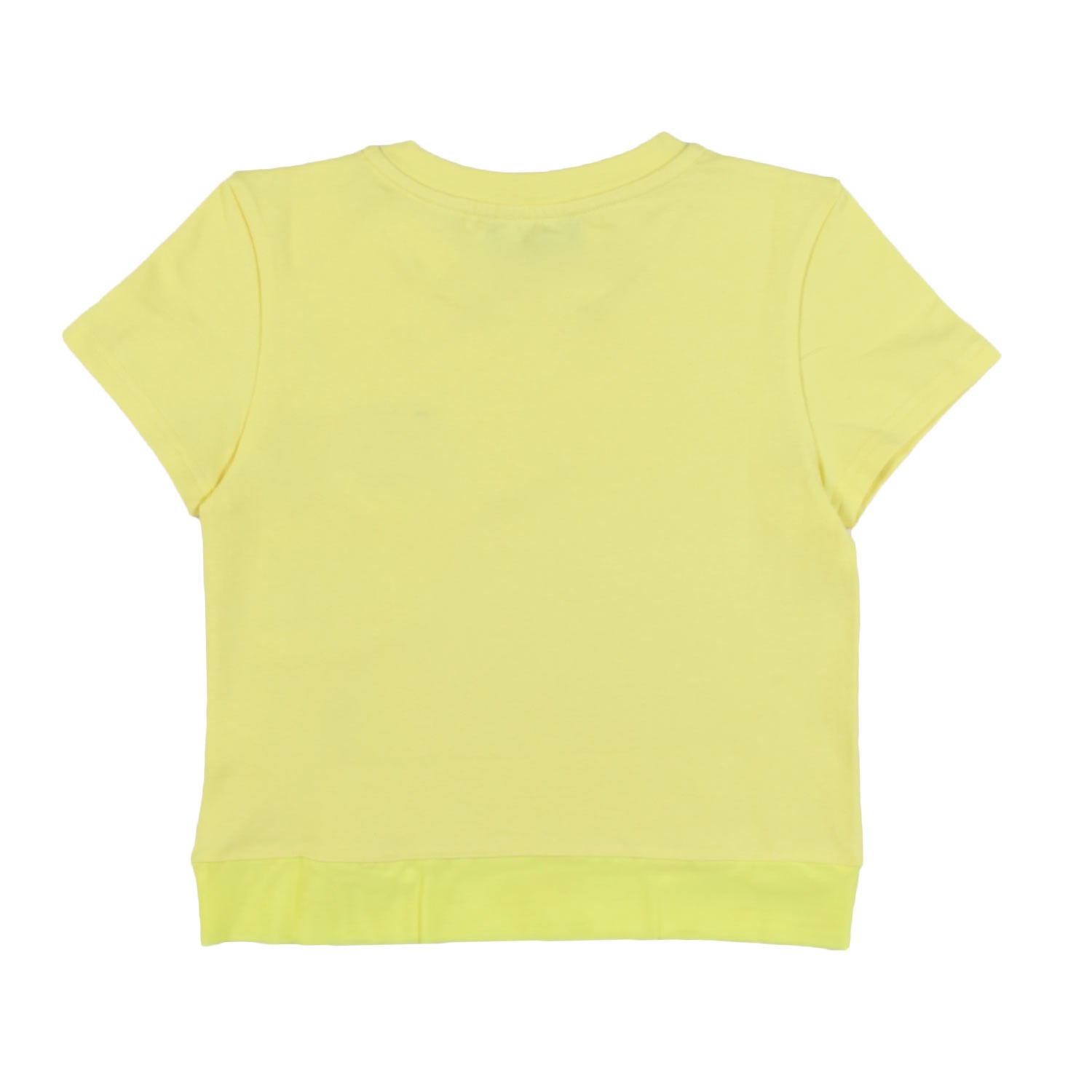 T-SHIRT LIME CON PATCH LOGO E FONDO A RETE - annameglio.com abbigliamento moda