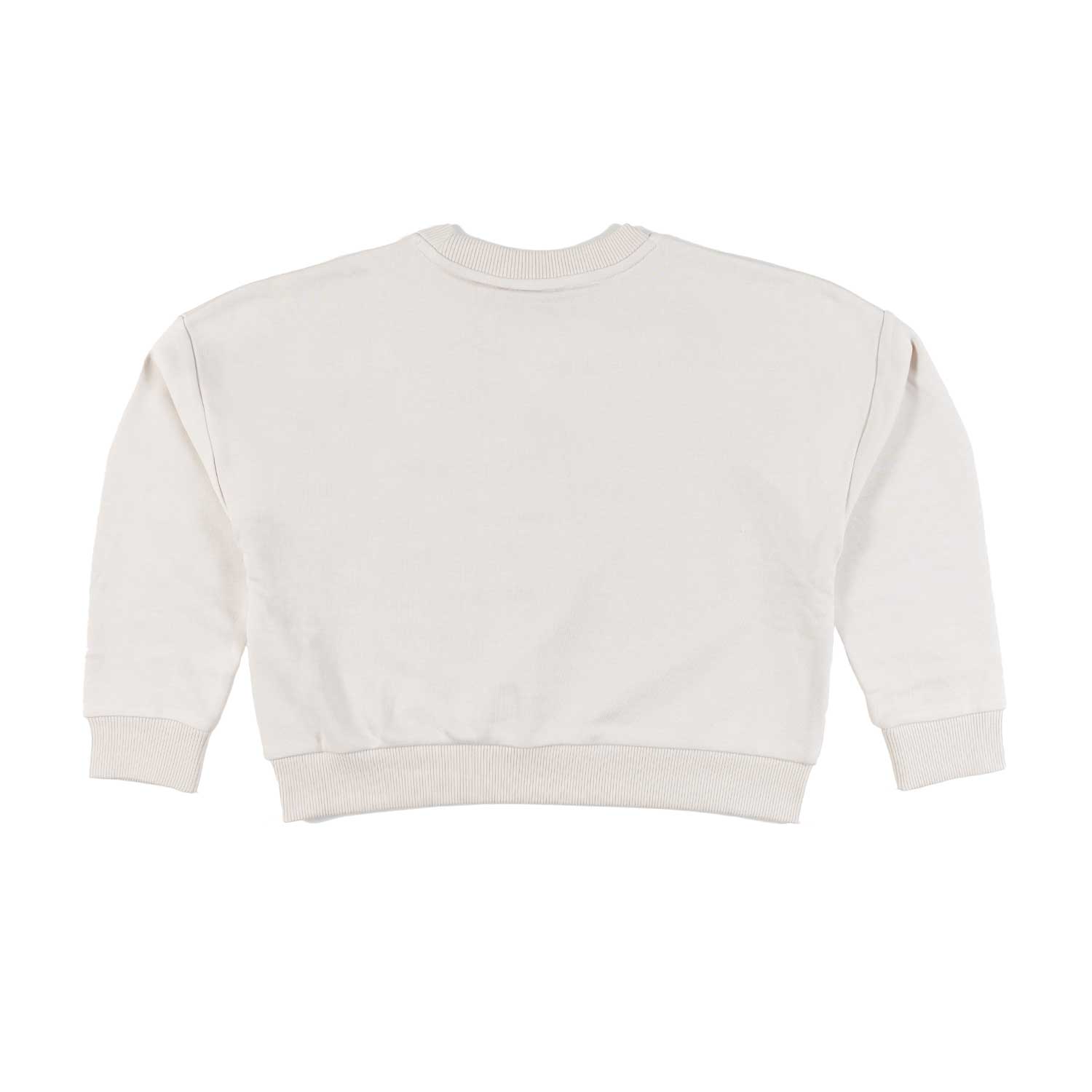 FELPA CROPPED BEIGE CHIARO BAMBINA E TEENAGER - annameglio.com abbigliamento moda