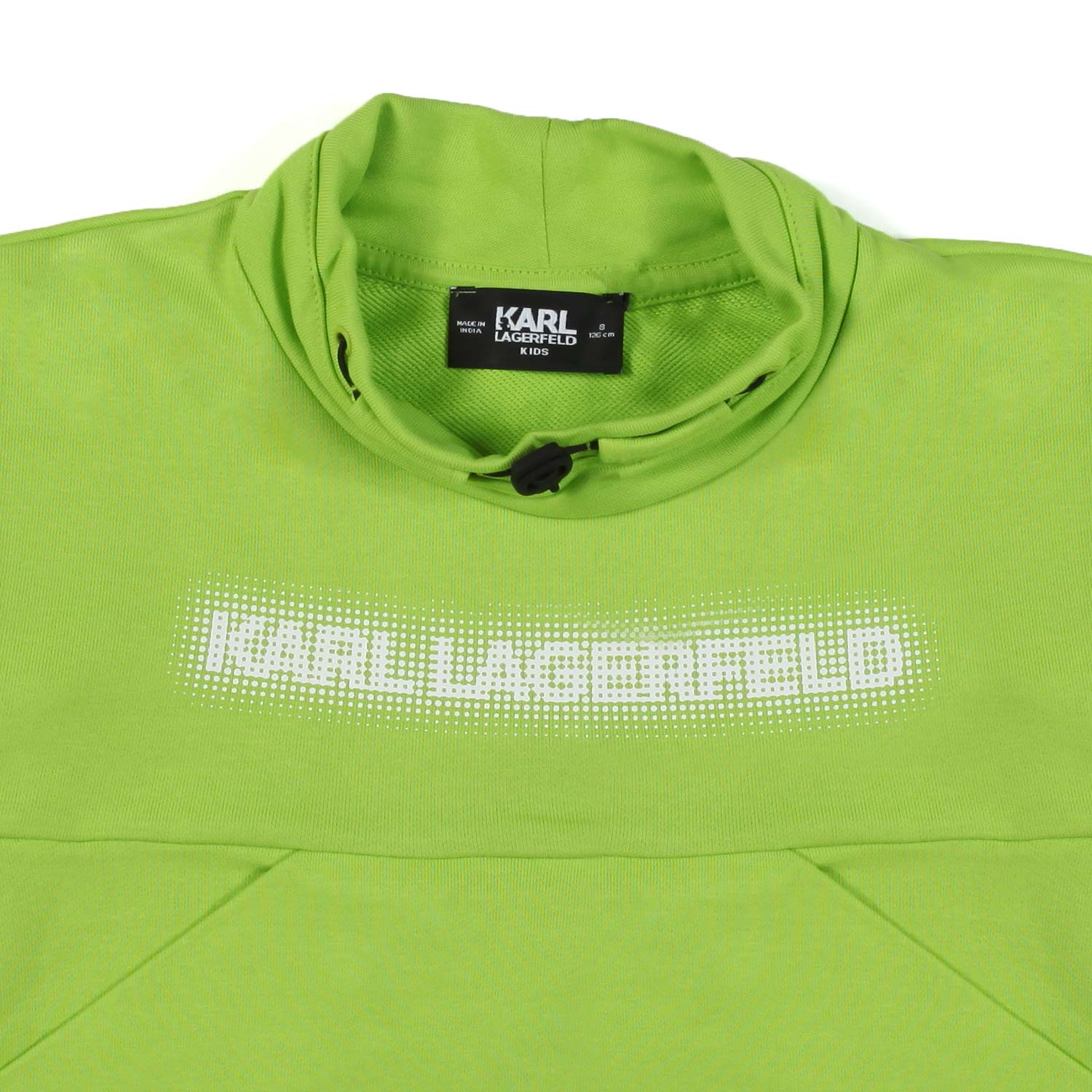 FELPA CROPPED VERDE ACIDO CON COULISSE - annameglio.com abbigliamento moda