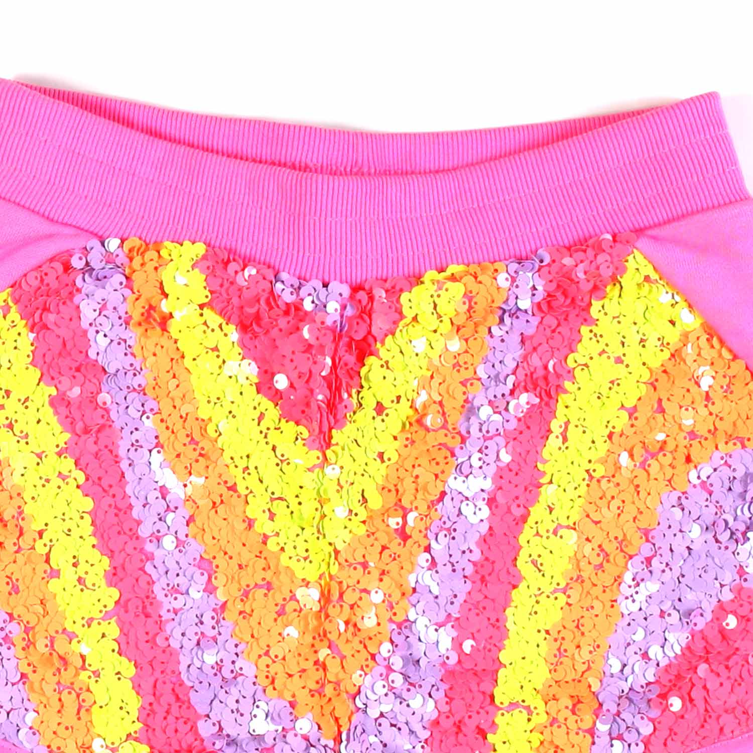 SHORTS ROSA FLUO CON PAILLETTES BAMBINA - annameglio.com abbigliamento moda