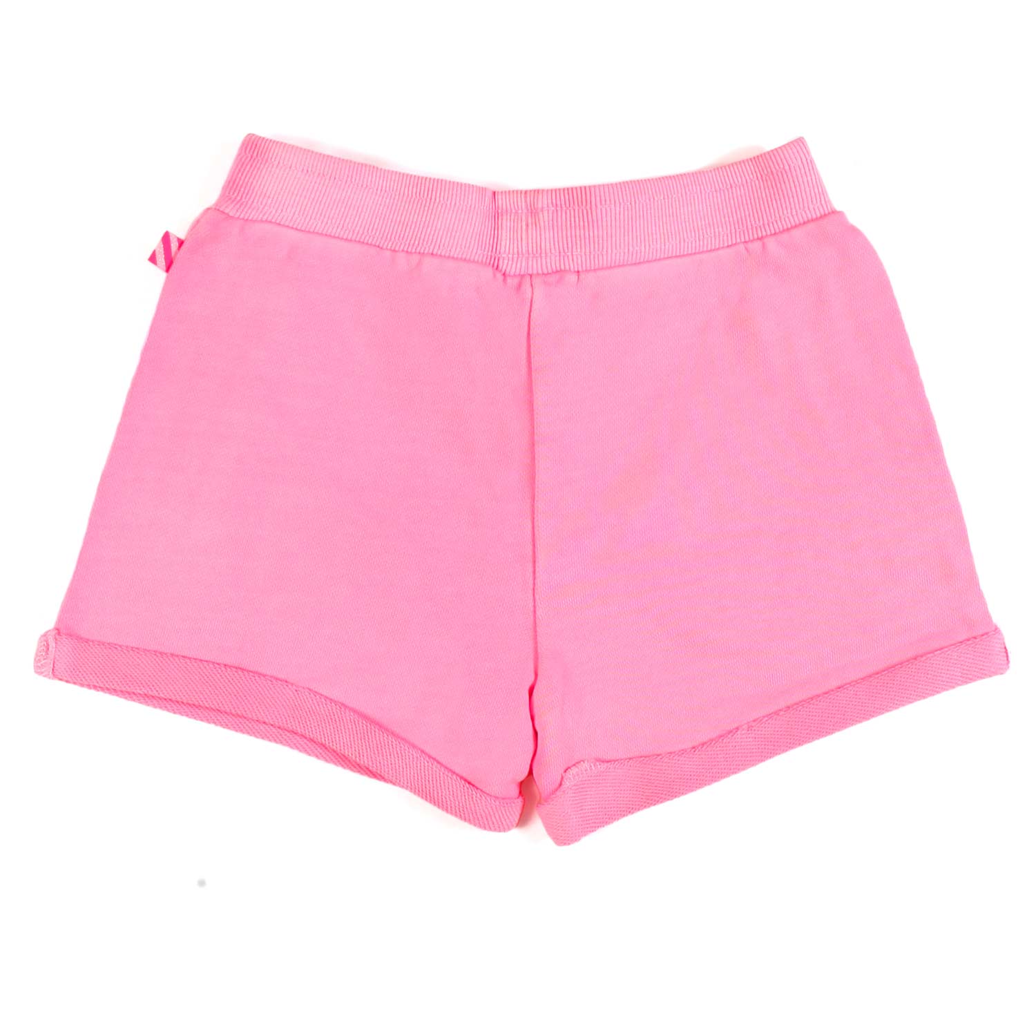 SHORTS FELPA ROSA CON STAMPA GLITTER BAMBINA - annameglio.com abbigliamento moda