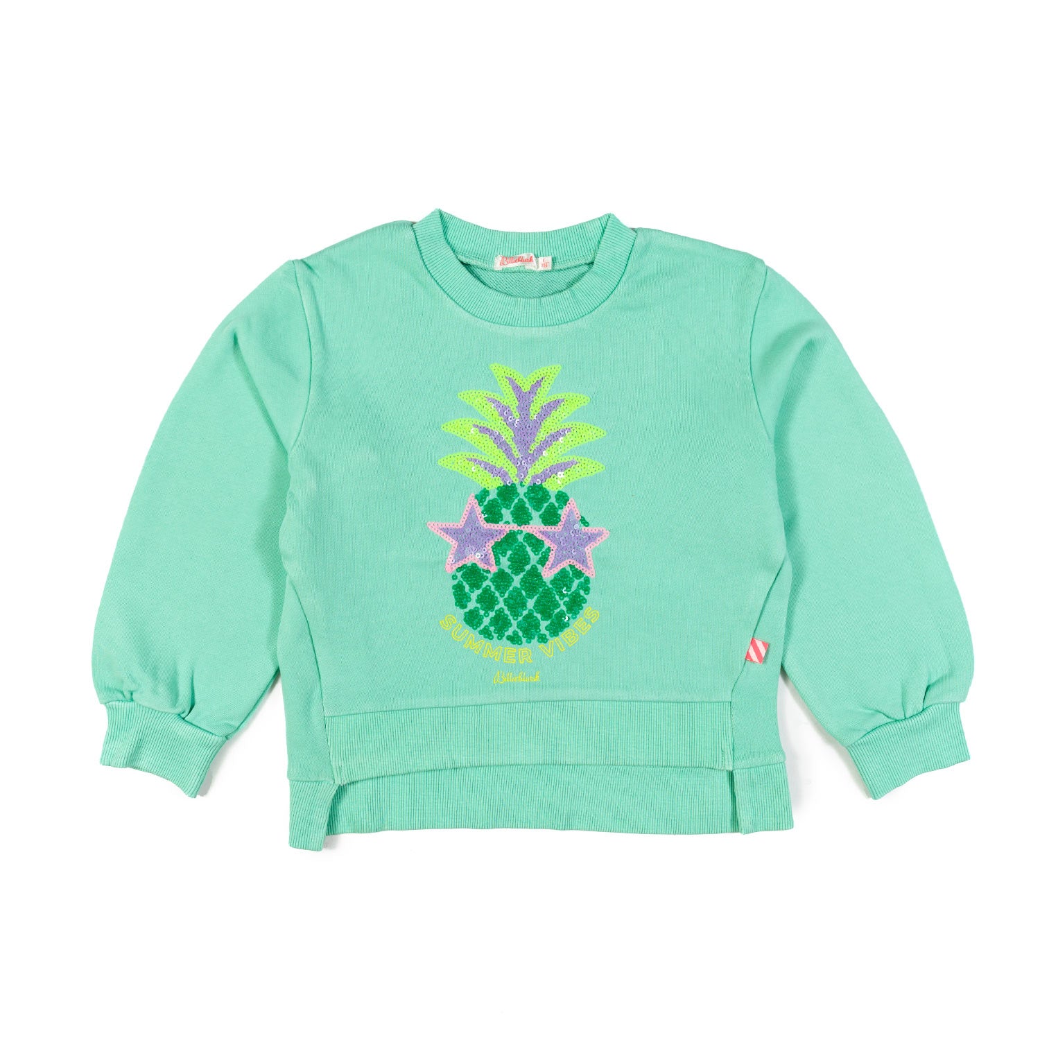 FELPA VERDE CON PAILLETTES MULTICOLOR BAMBINA - annameglio.com abbigliamento moda