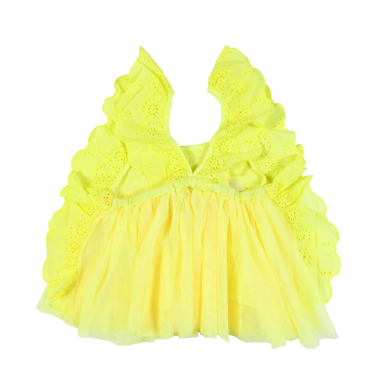 Top giallo con ricamo inglese - annameglio.com abbigliamento moda