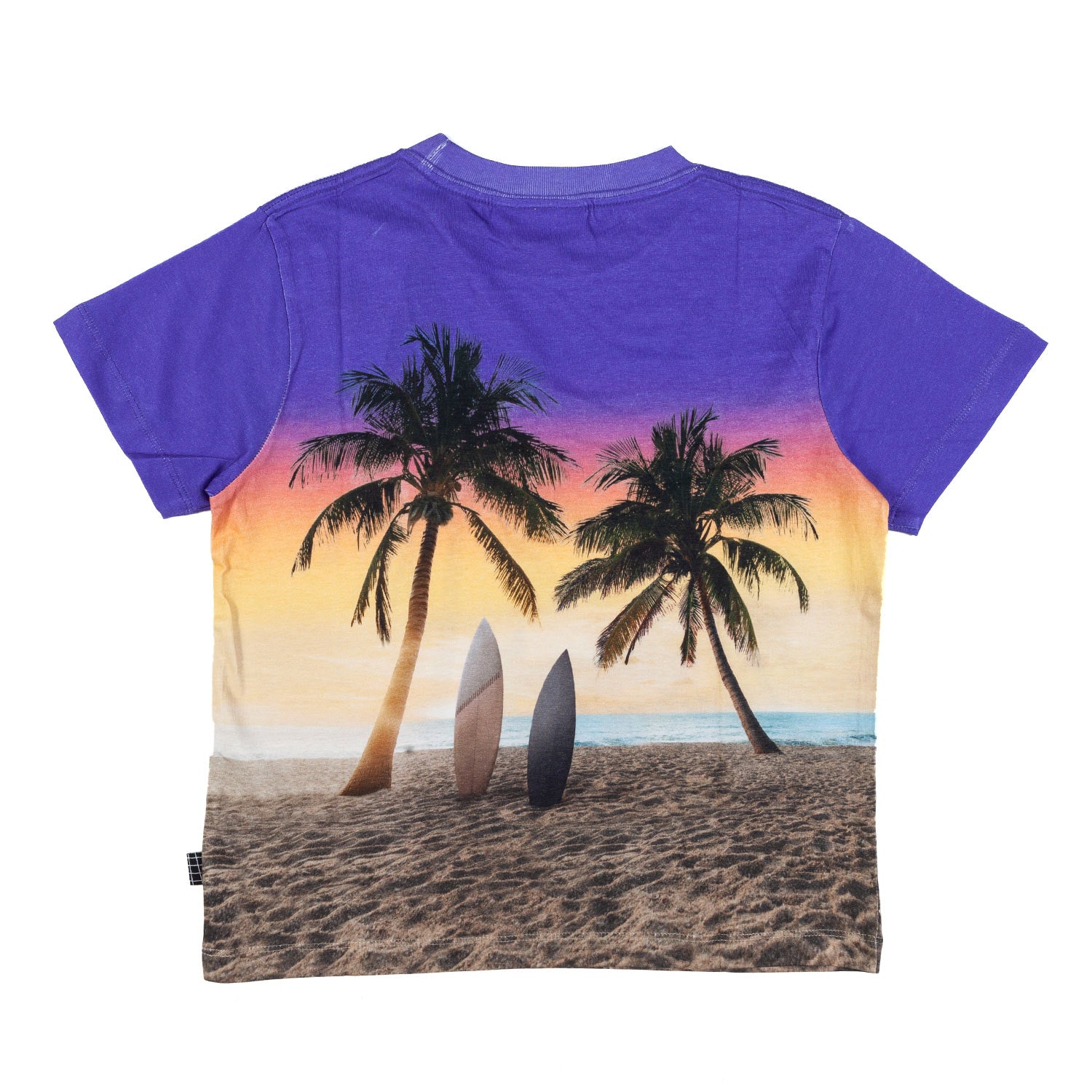 T-SHIRT UNISEX EVENING BEACH VIOLA - annameglio.com abbigliamento moda