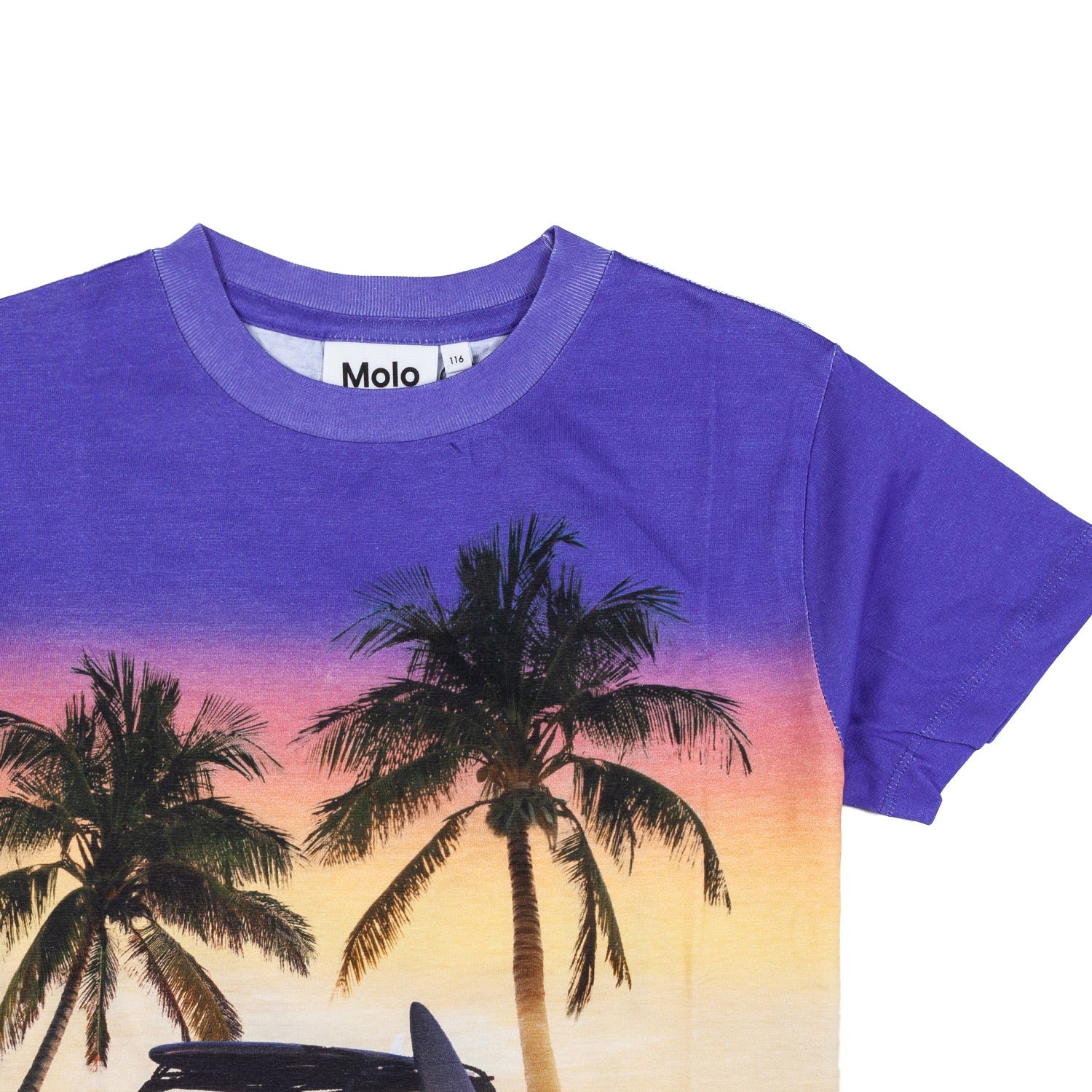 T-SHIRT UNISEX EVENING BEACH VIOLA - annameglio.com abbigliamento moda