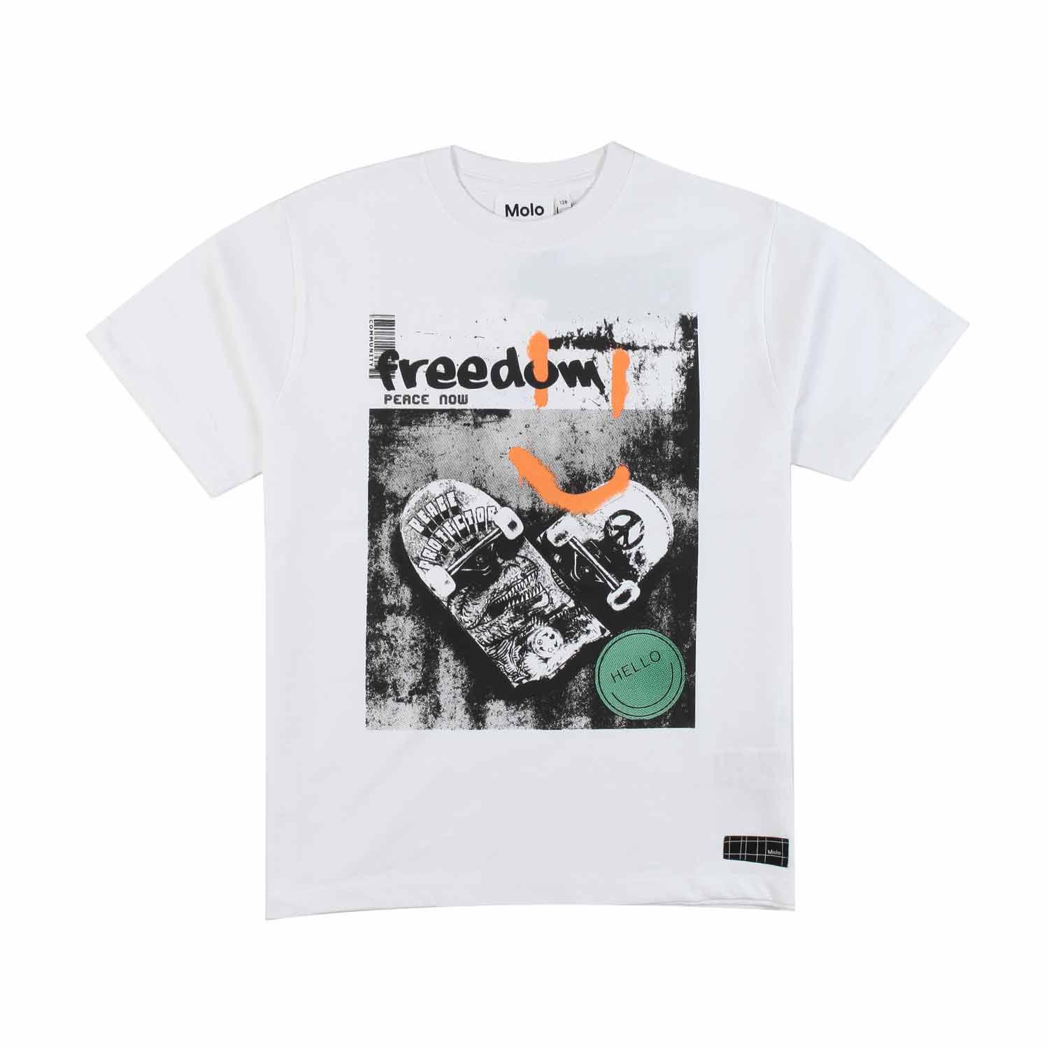 T-SHIRT RODNEY SKATE BIANCA BAMBINO E TEENAGER - annameglio.com abbigliamento moda