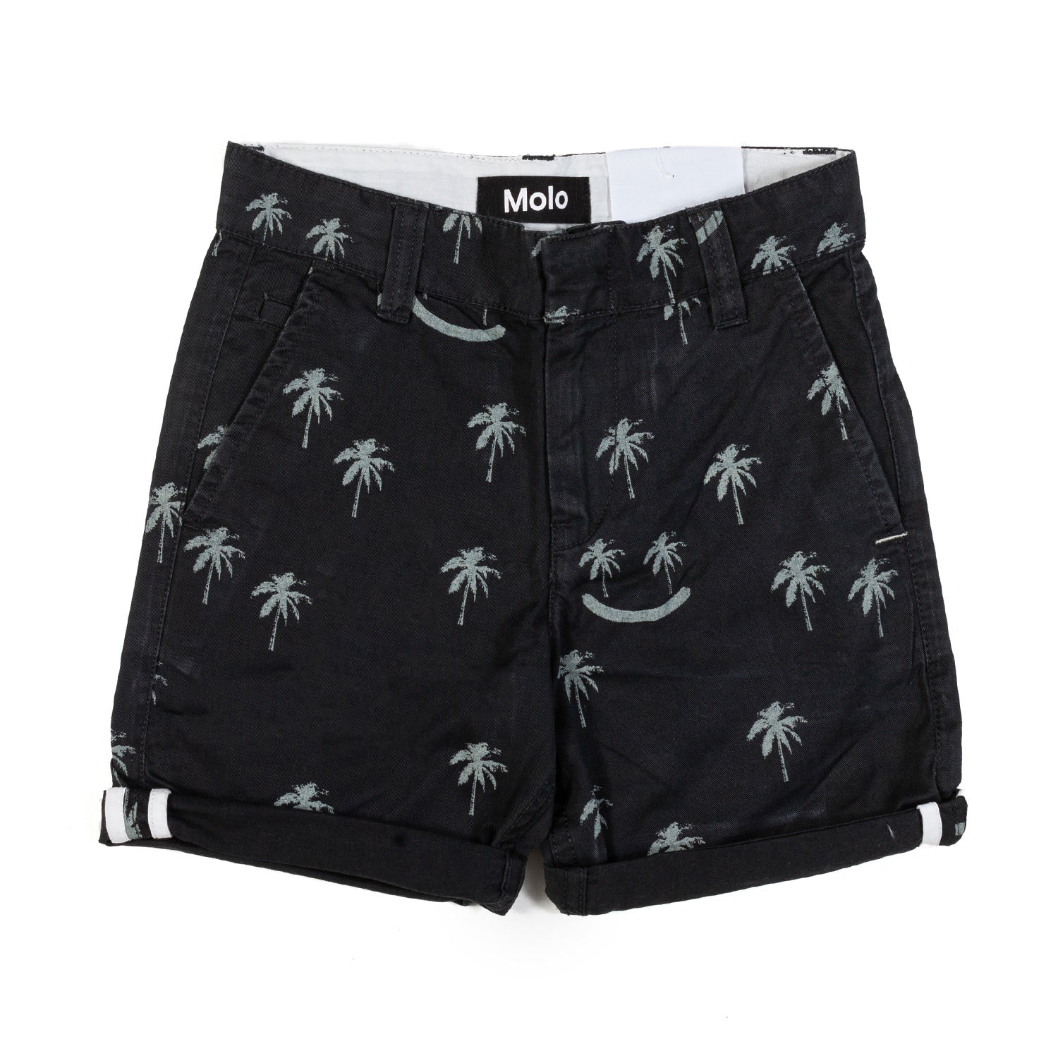 BERMUDA ALAN PALMTREES NERO BAMBINO E TEEN - annameglio.com abbigliamento moda