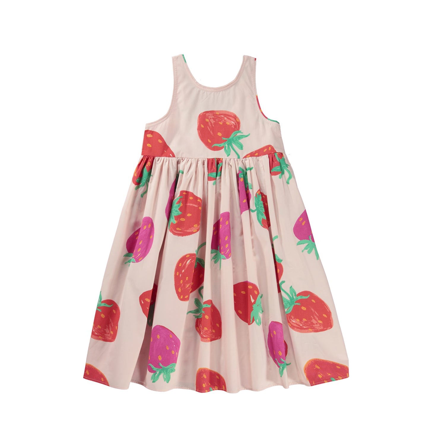 VESTITO CLOVER STRAWBERRIES ROSA PALLIDO BAMBINA - annameglio.com abbigliamento moda