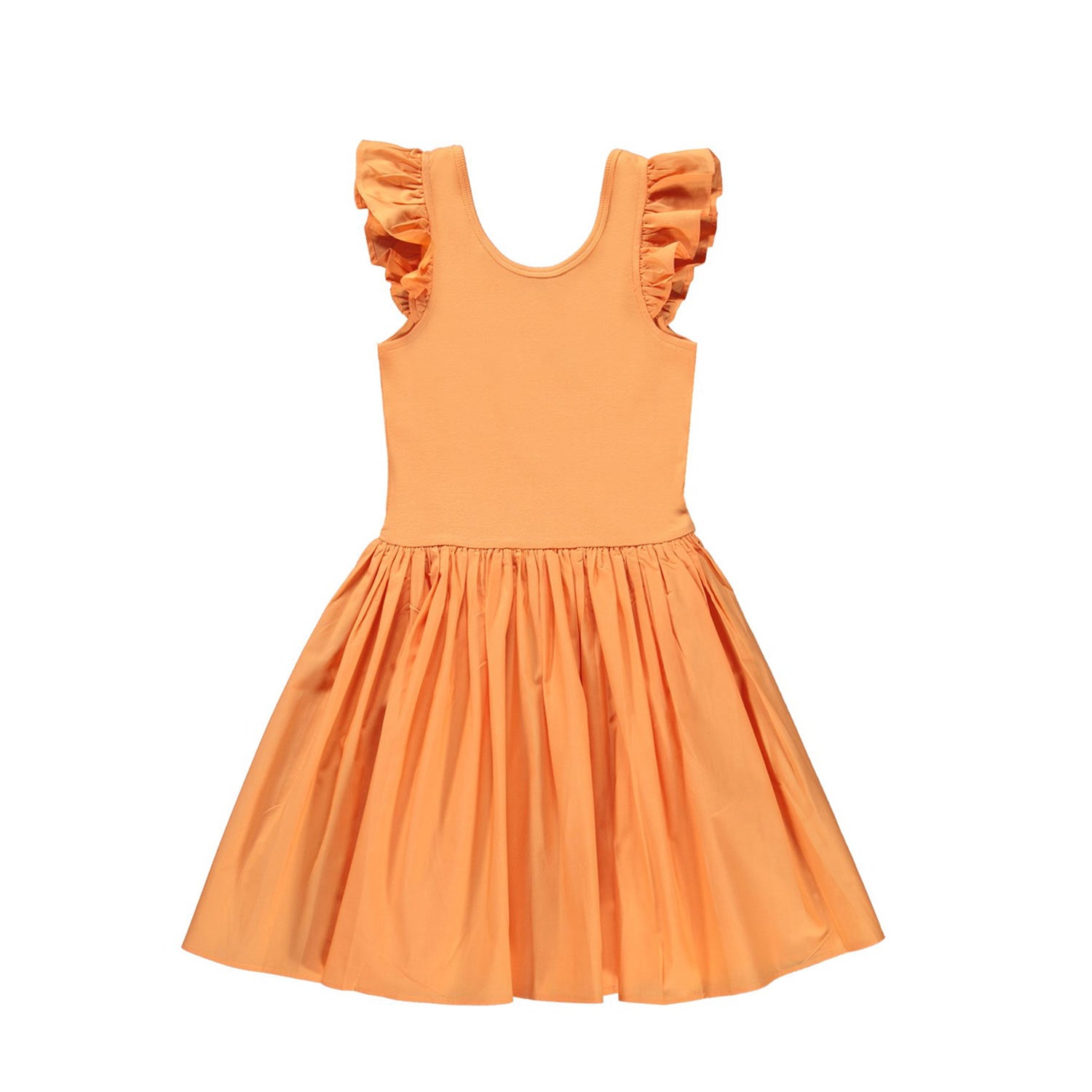 VESTITO CLOUDIA ARANCIONE PAPAYA BAMBINA - annameglio.com abbigliamento moda