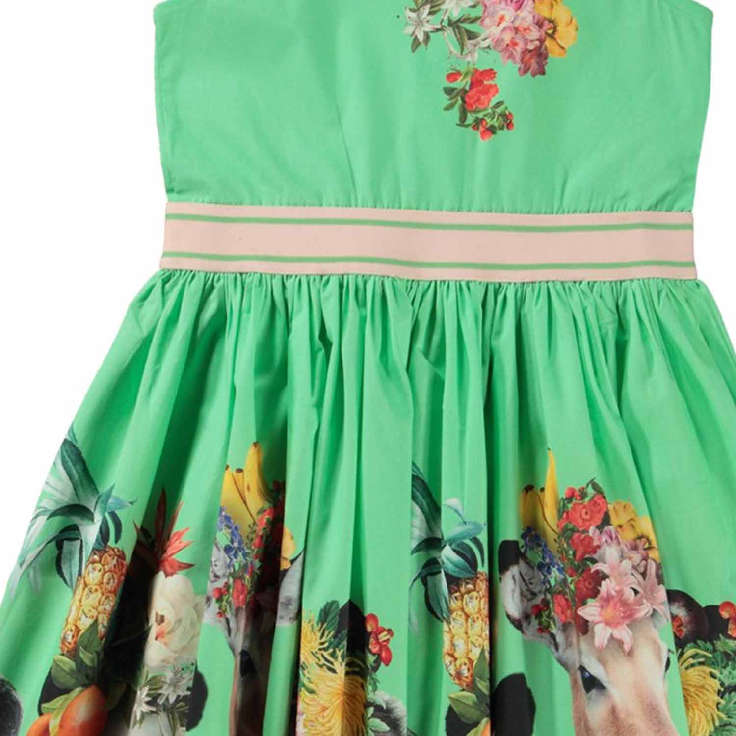 VESTITO CARLI VERDE E MULTICOLOR BAMBINA - annameglio.com abbigliamento moda