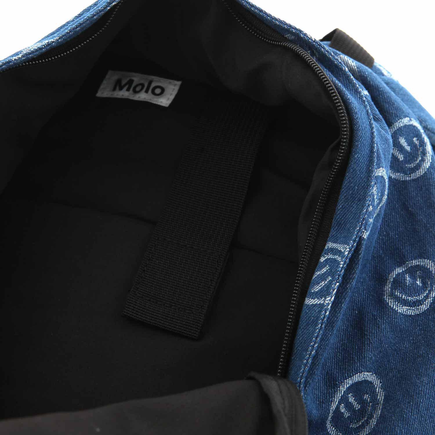 ZAINO UNISEX HAPPINESS BLU CON TASCA LAPTOP - annameglio.com abbigliamento moda