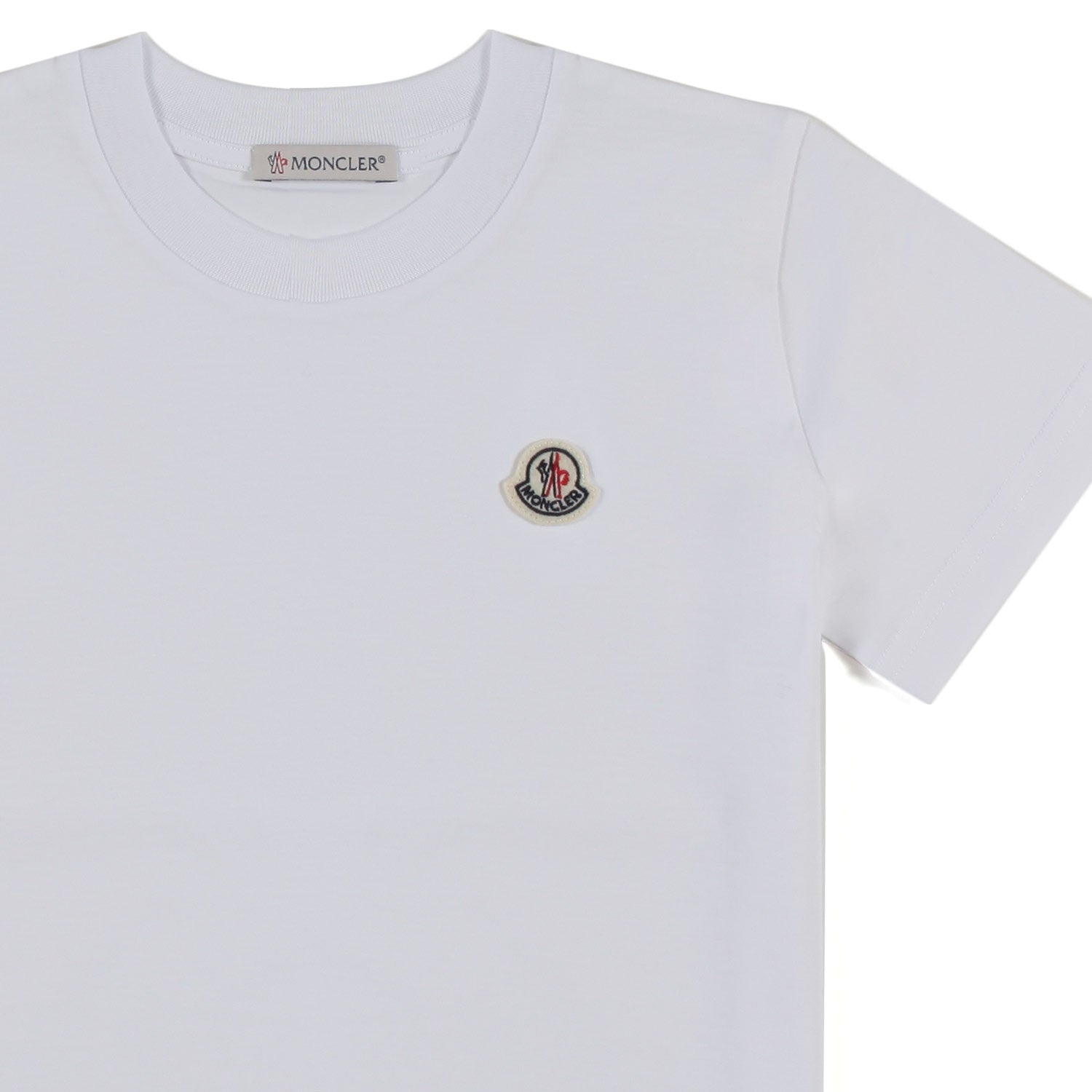 T-SHIRT UNISEX BIANCO OTTICO CON PATCH LOGO - annameglio.com abbigliamento moda