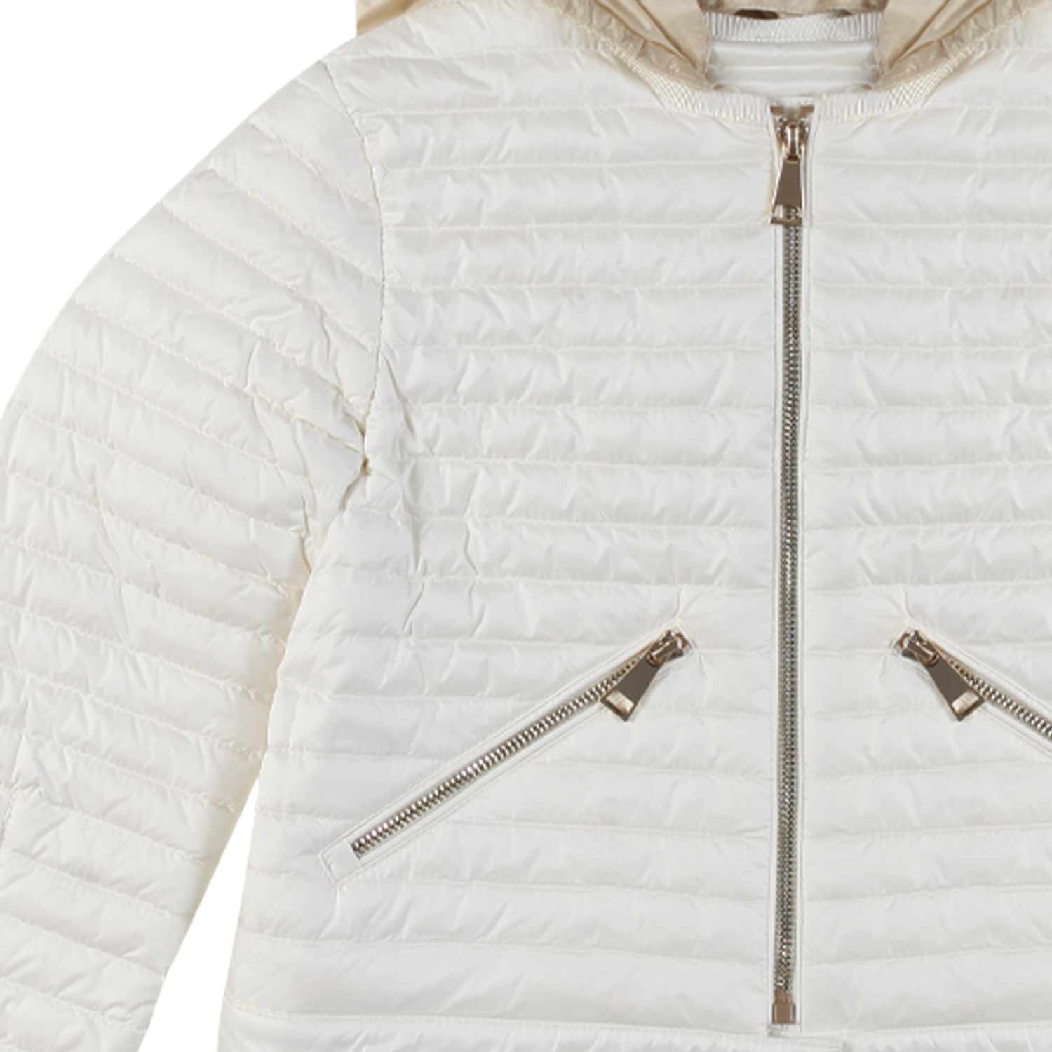 PIUMINO LEGGERO POURTET BIANCO CALDO E BEIGE - annameglio.com abbigliamento moda