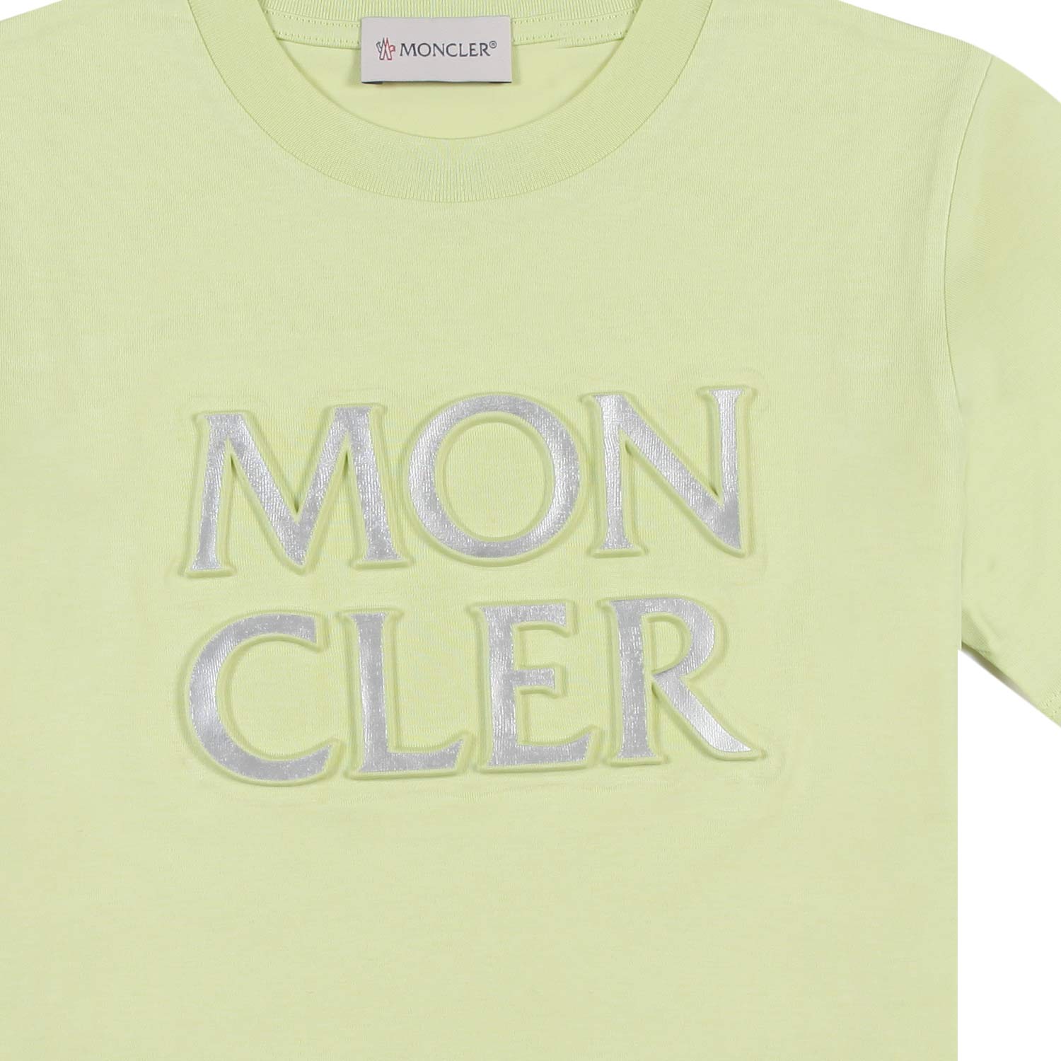 T-SHIRT VERDE PISTACCHIO CON LOGO GOFFRATO - annameglio.com abbigliamento moda