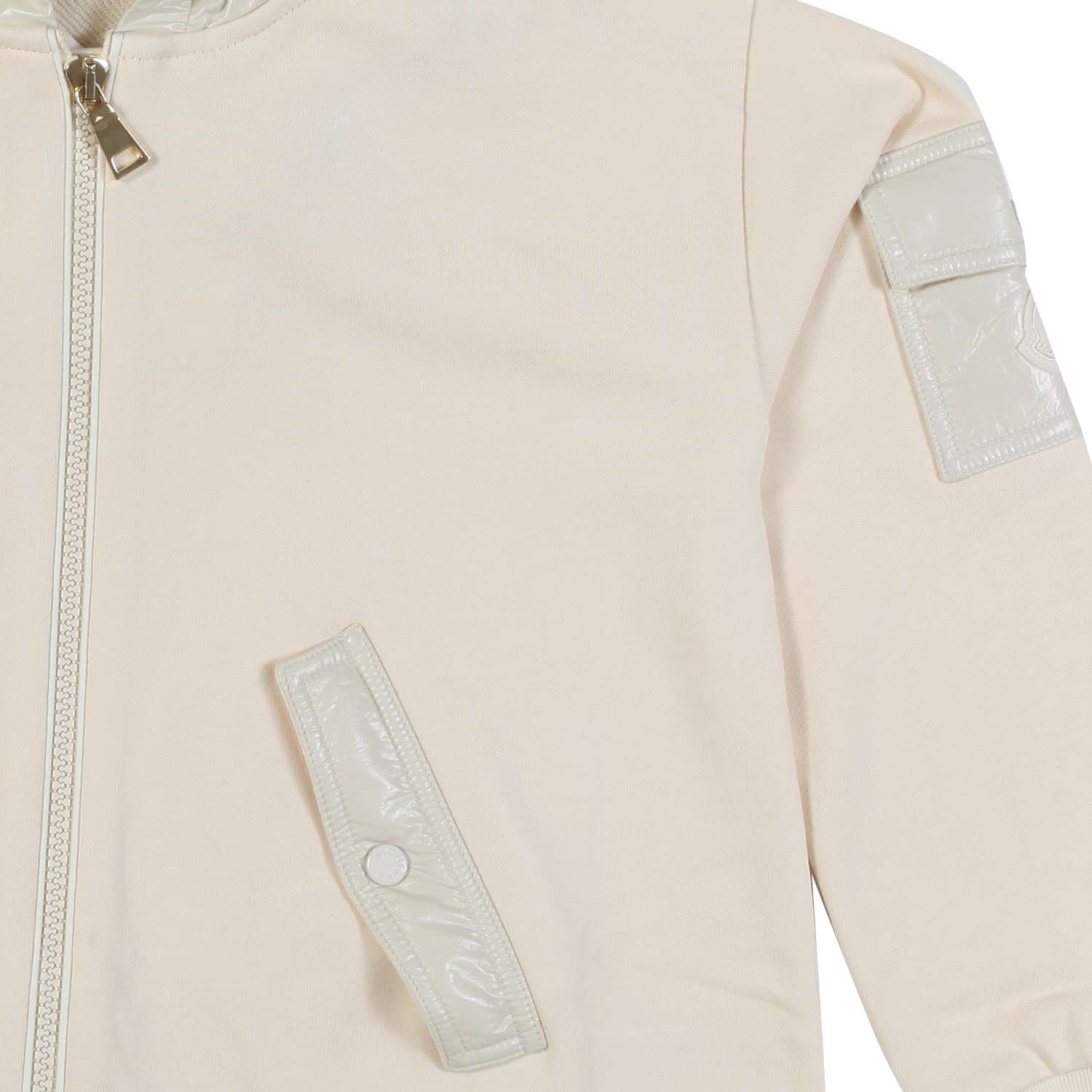 FELPA BEIGE CON CAPPUCCIO E ZIP BAMBINA E TEENAGER - annameglio.com abbigliamento moda