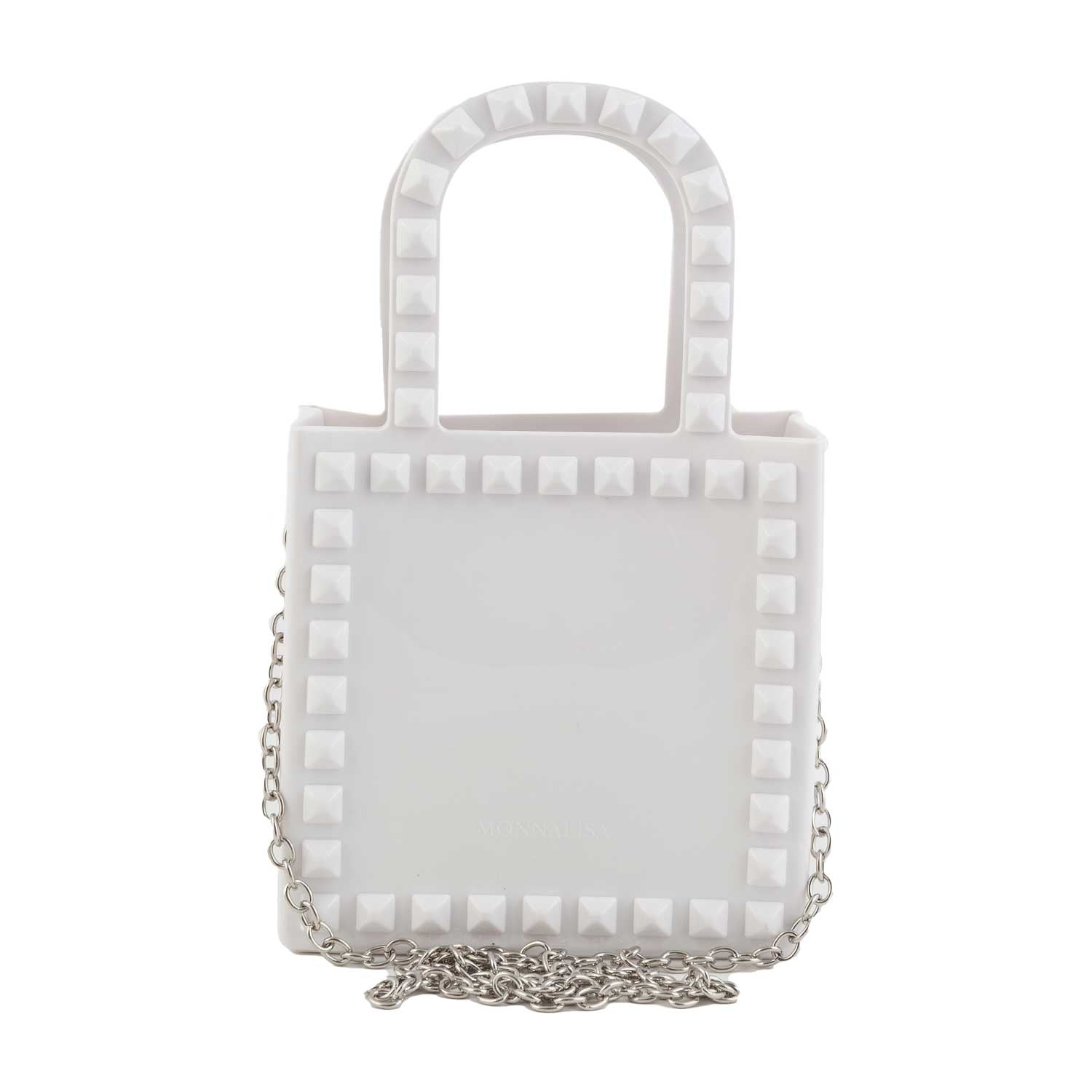 MINI BORSA SHOPPER BIANCO LUCIDO - annameglio.com abbigliamento moda