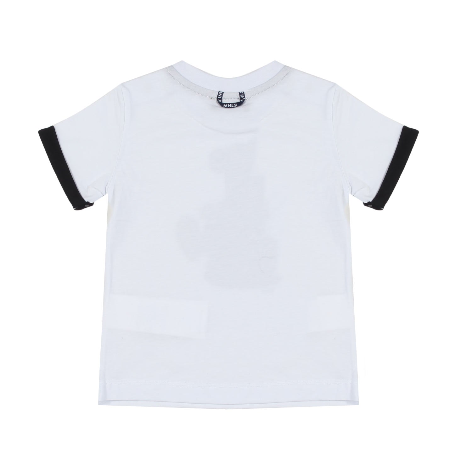 T-SHIRT TOPOLINO BIANCA E BLU SCURO BIMBO - annameglio.com abbigliamento moda