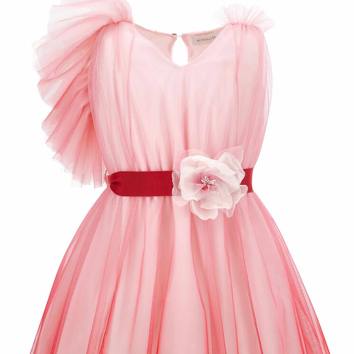 ABITO TULLE SFUMATO ROSA E PANNA - annameglio.com abbigliamento moda