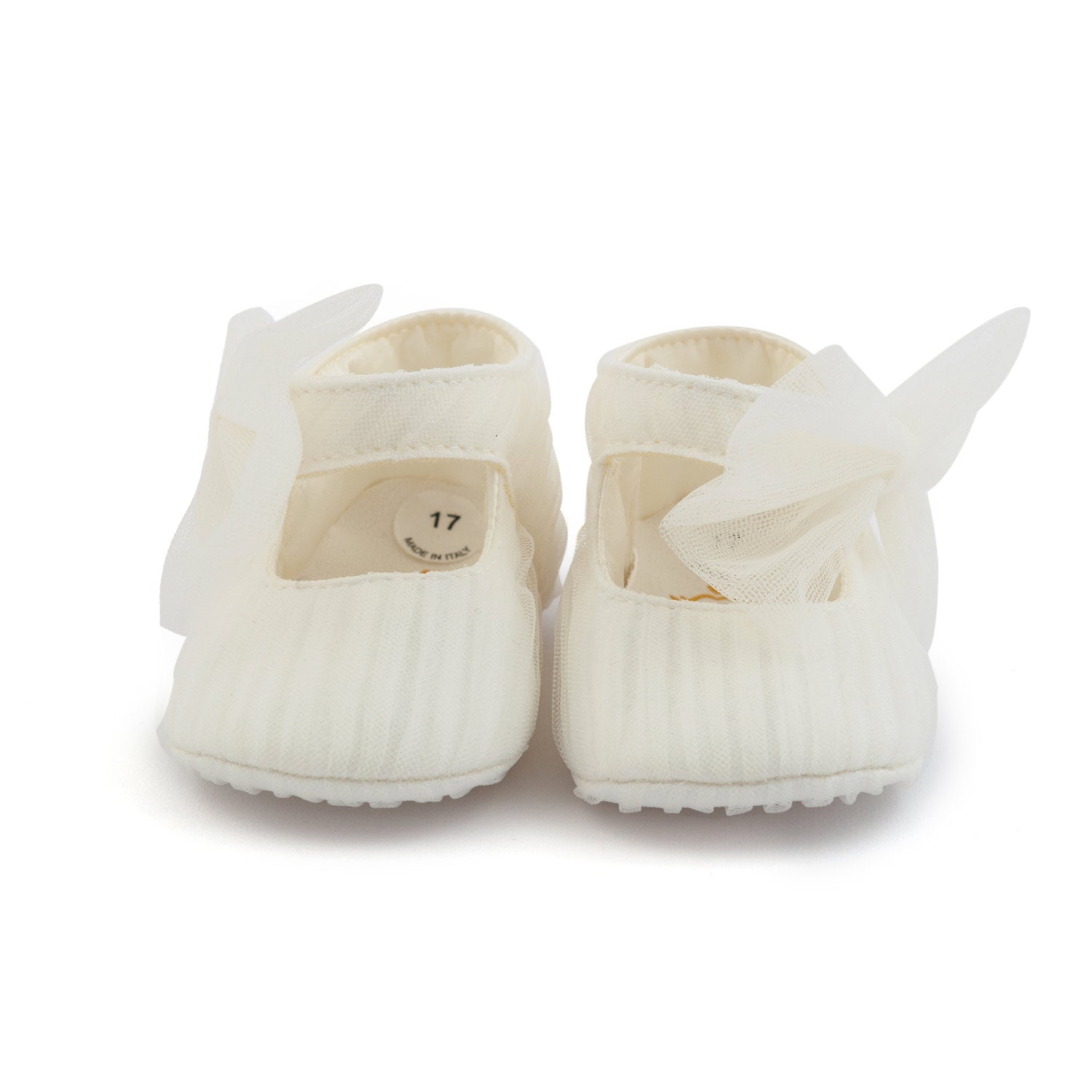 SCARPINA BIANCO PANNA IN TULLE BIMBA - annameglio.com abbigliamento moda