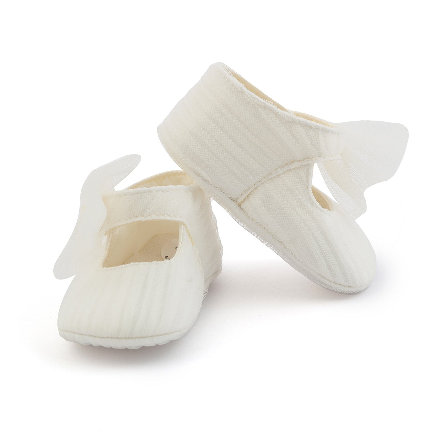 SCARPINA BIANCO PANNA IN TULLE BIMBA - annameglio.com abbigliamento moda