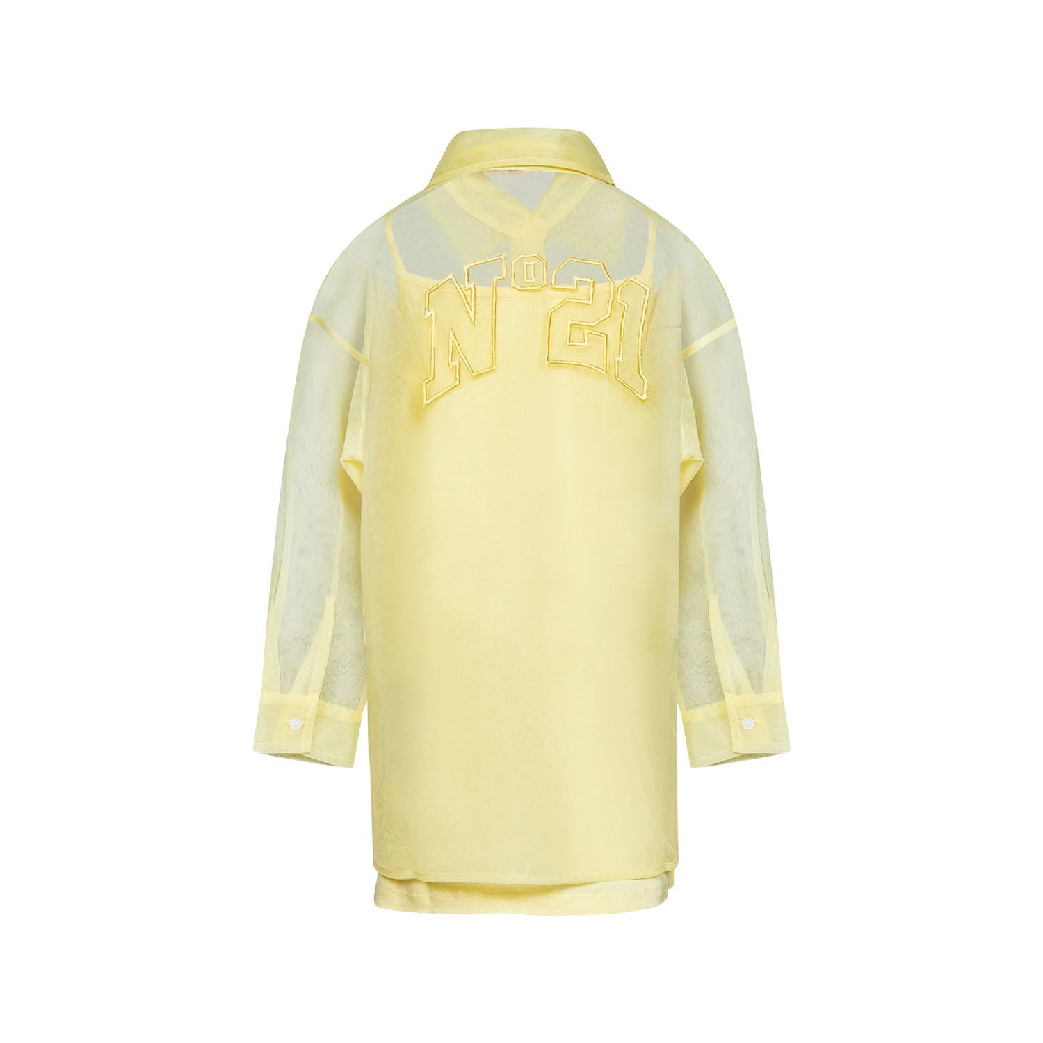 GIACCA A CAMICIA GIALLA IN TULLE BAMBINA E RAGAZZA - annameglio.com abbigliamento moda