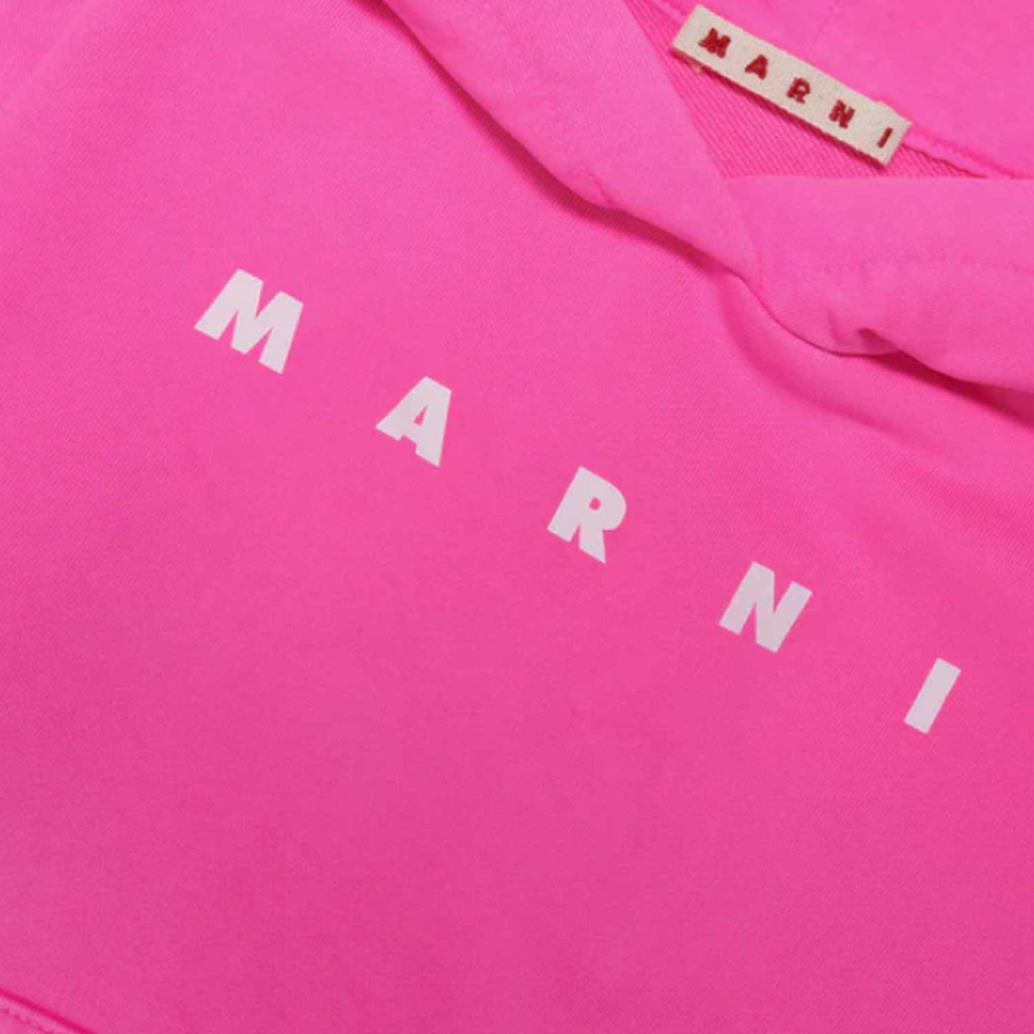 FELPA ROSA FLUO CON CAPPUCCIO BAMBINA E TEENAGER - annameglio.com abbigliamento moda