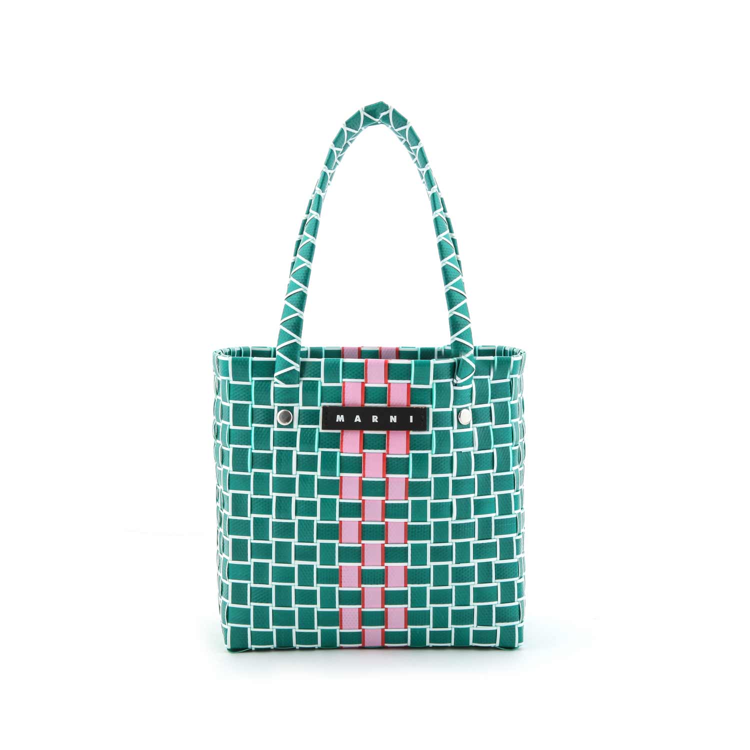 BORSA A CESTINO VERDE E ROSA - annameglio.com abbigliamento moda