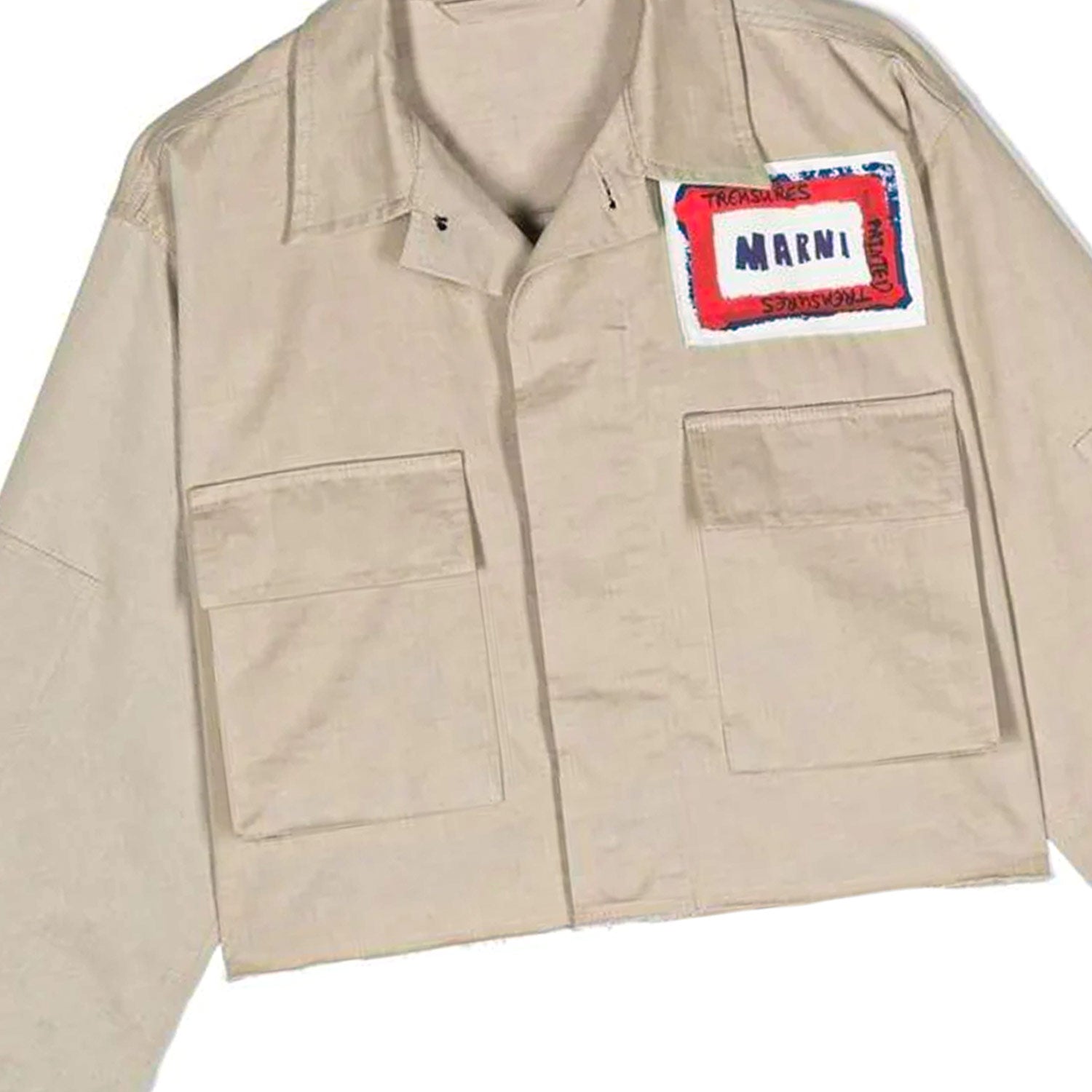 GIACCA CAMICIA CROPPED BEIGE BAMBINA E TEENAGER - annameglio.com abbigliamento moda