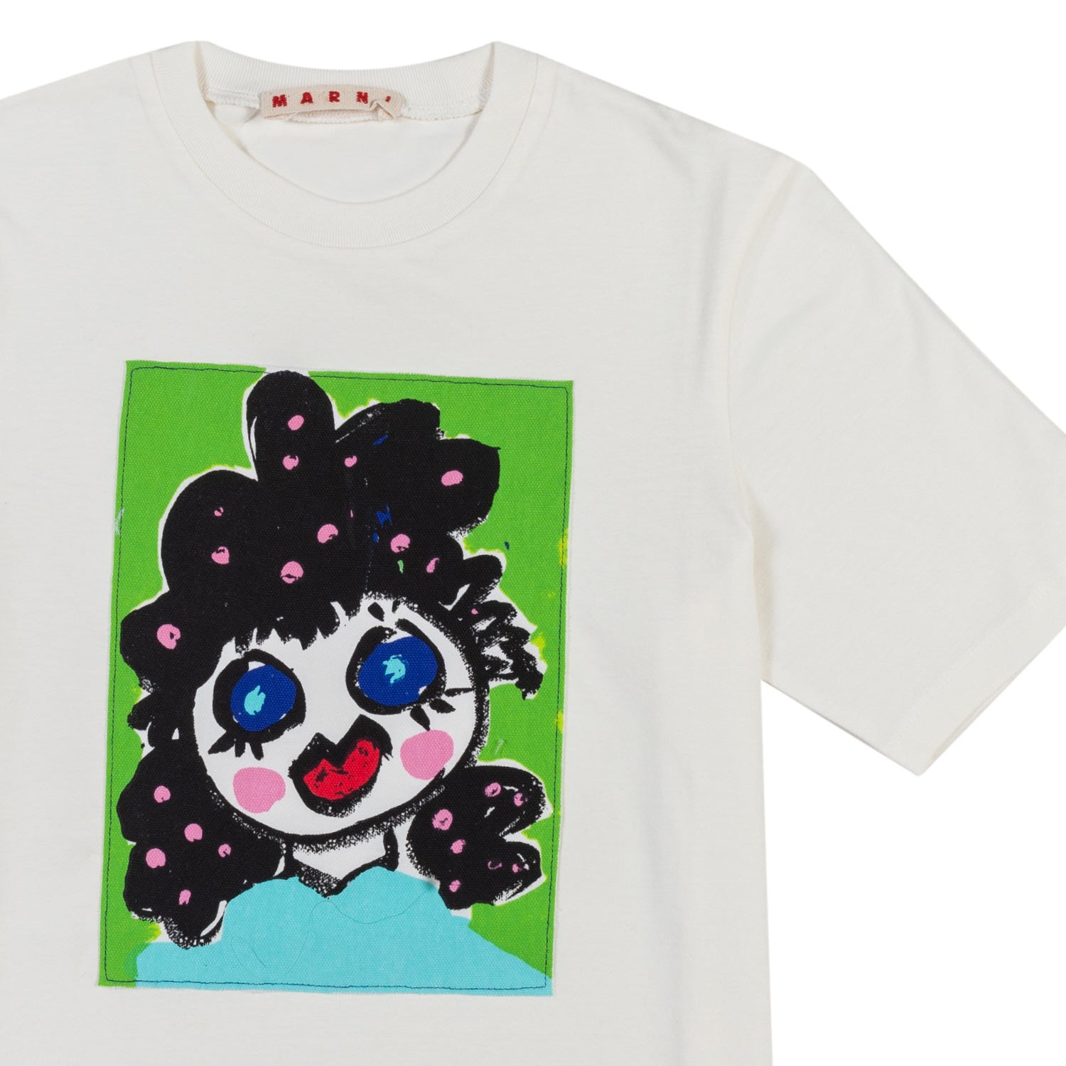 T-SHIRT BIANCA CON PATCHWORK BAMBINA E TEENAGER - annameglio.com abbigliamento moda