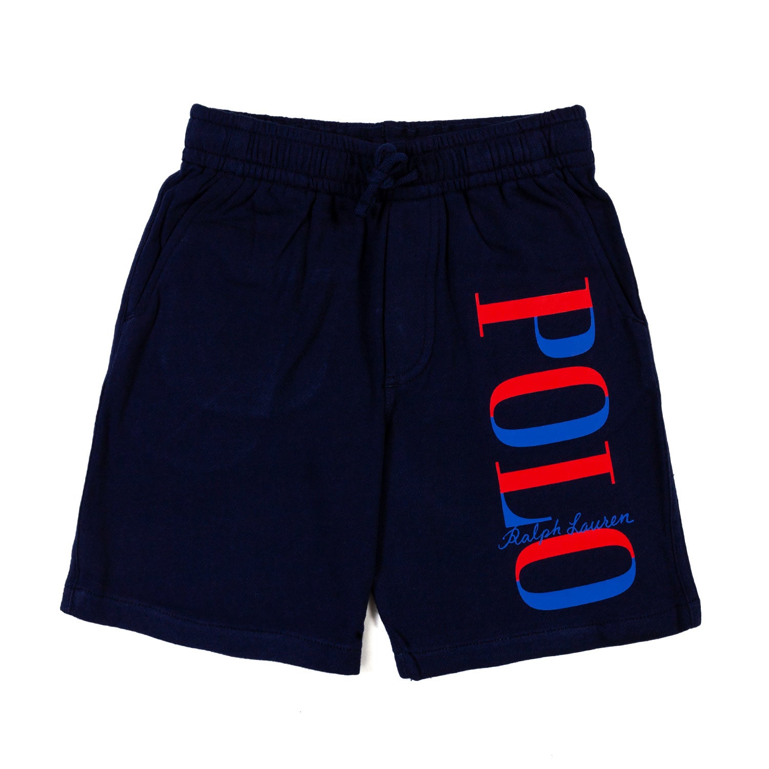 SHORTS FELPA BLU SCURO CON LOGO POLO - annameglio.com abbigliamento moda