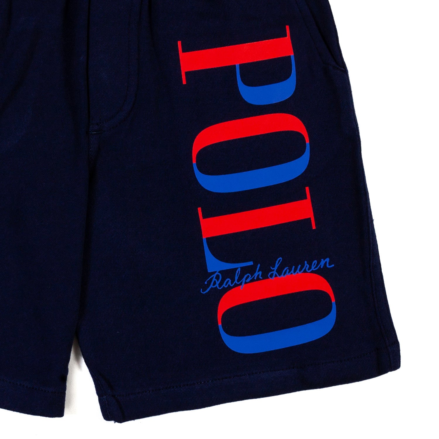 SHORTS FELPA BLU SCURO CON LOGO POLO - annameglio.com abbigliamento moda