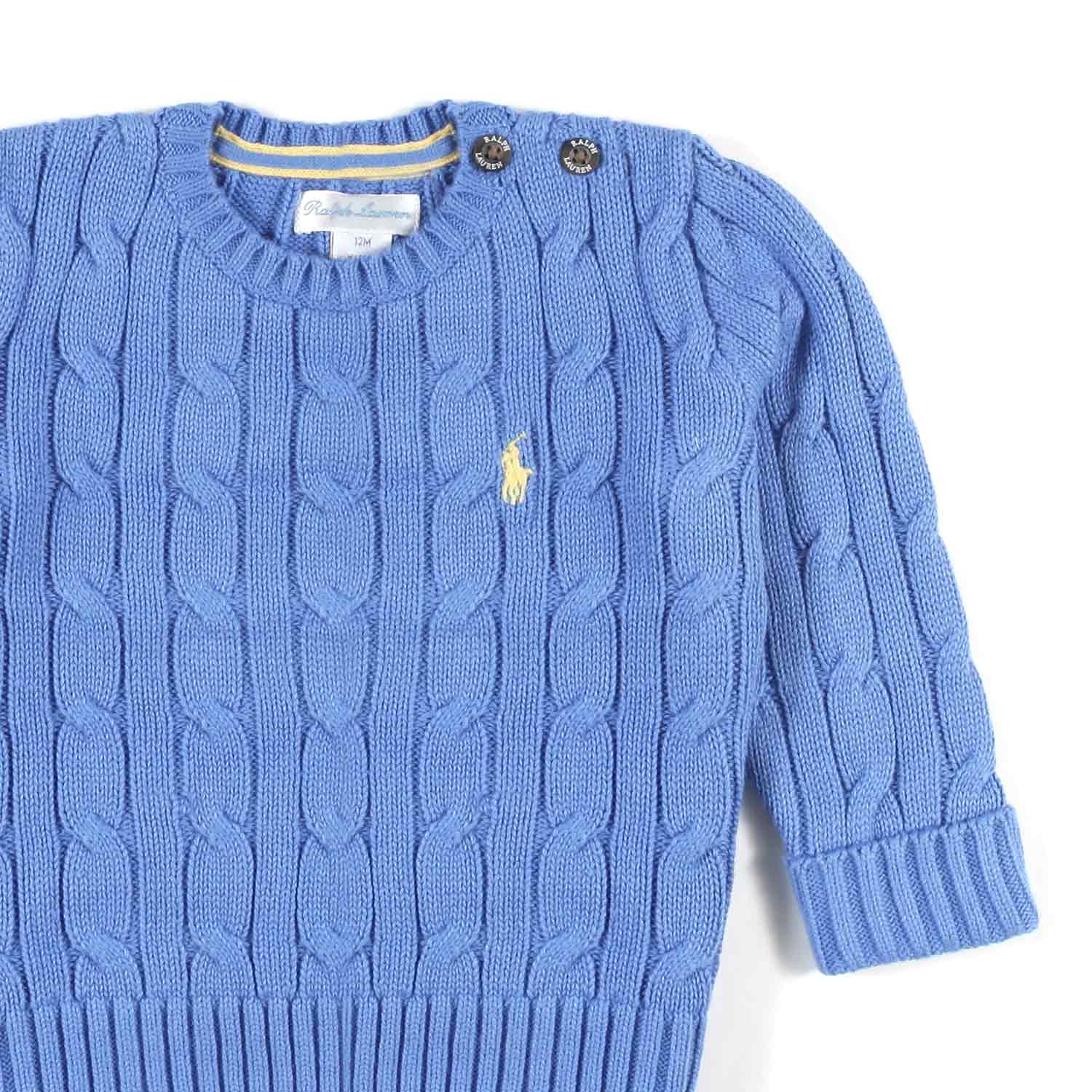 PULLOVER A TRECCE HARBOR BLU BIMBO - annameglio.com abbigliamento moda